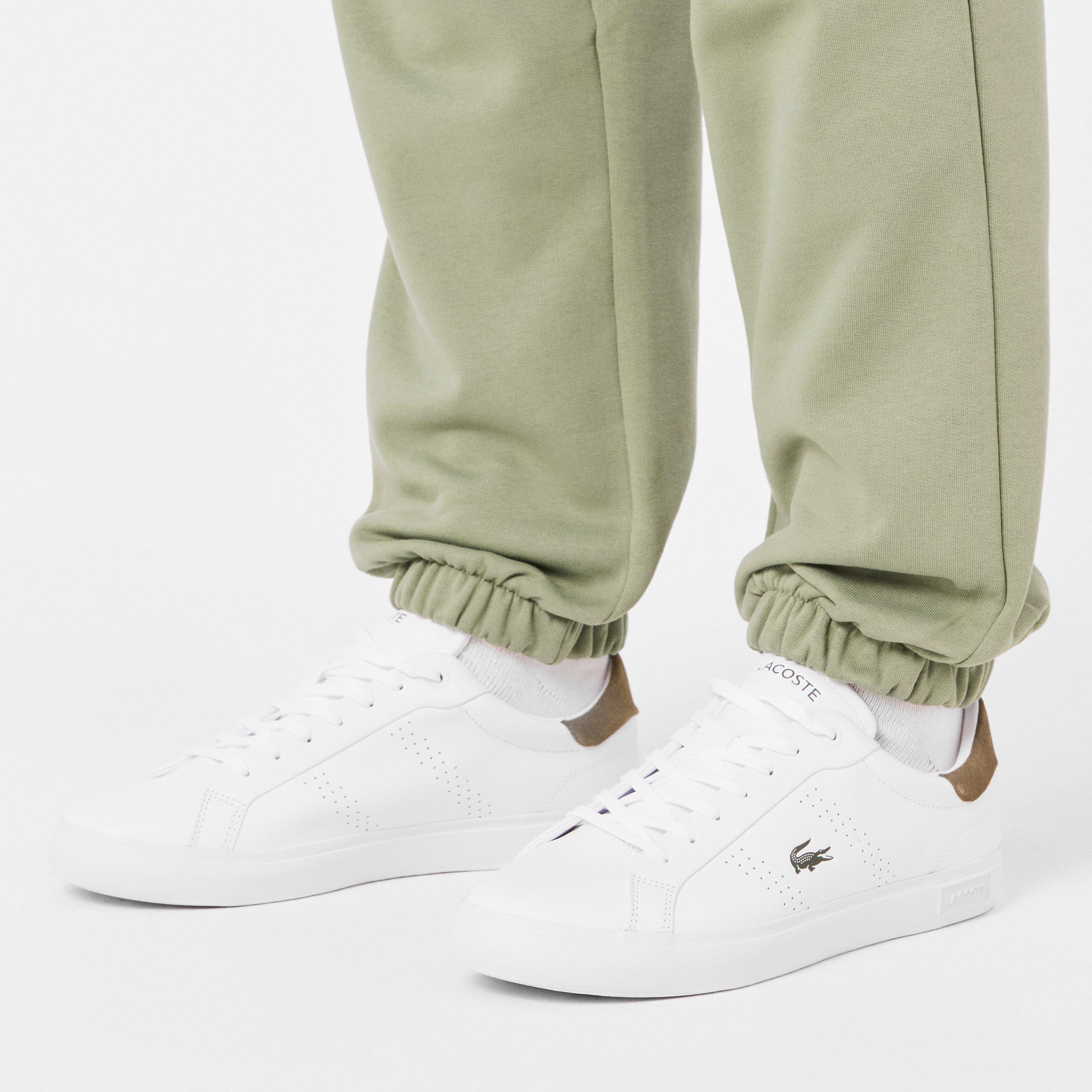White/Grn 1R5 - Lacoste - Men's PowerCourt Low-Top Trainers - 3