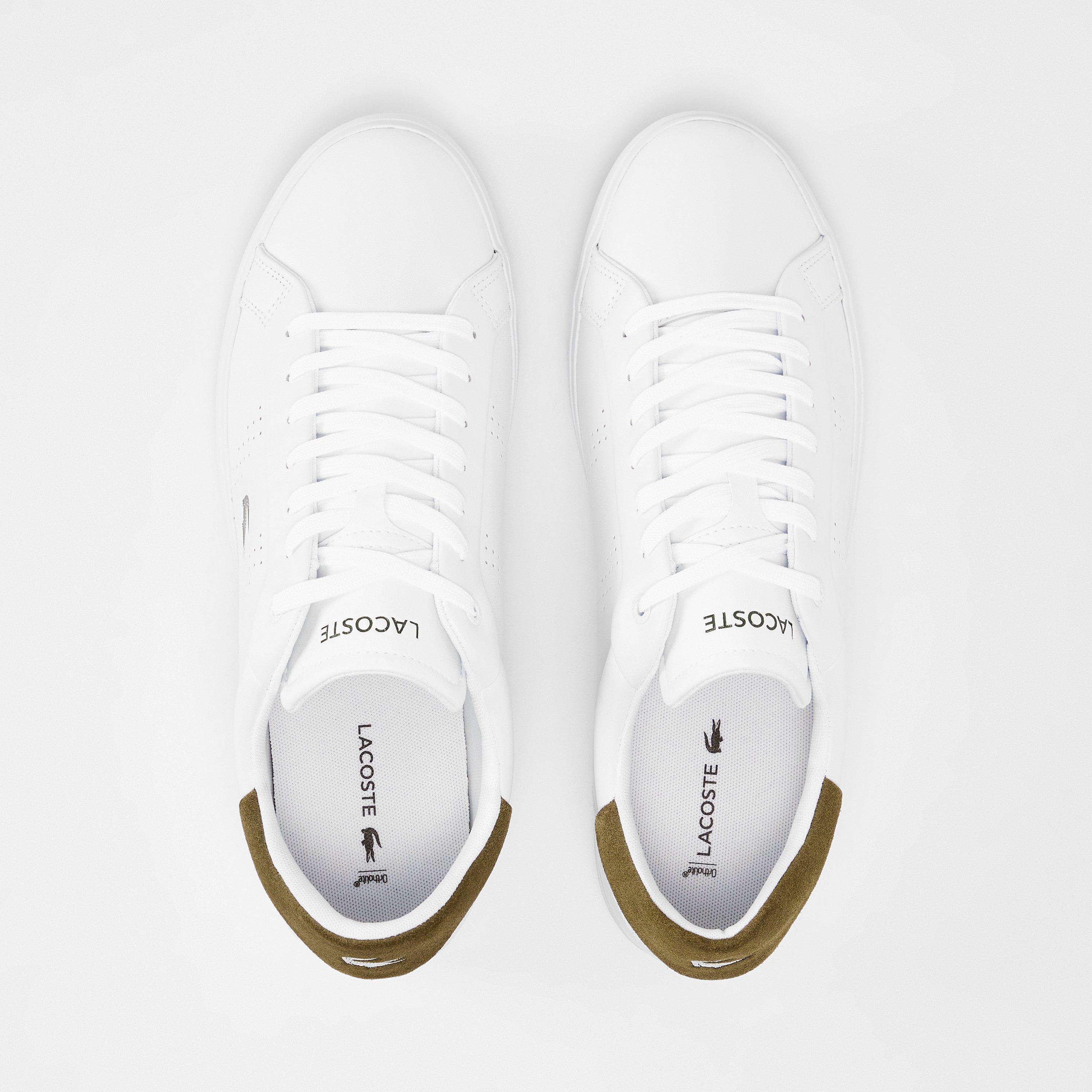 White/Grn 1R5 - Lacoste - Men's PowerCourt Low-Top Trainers - 5