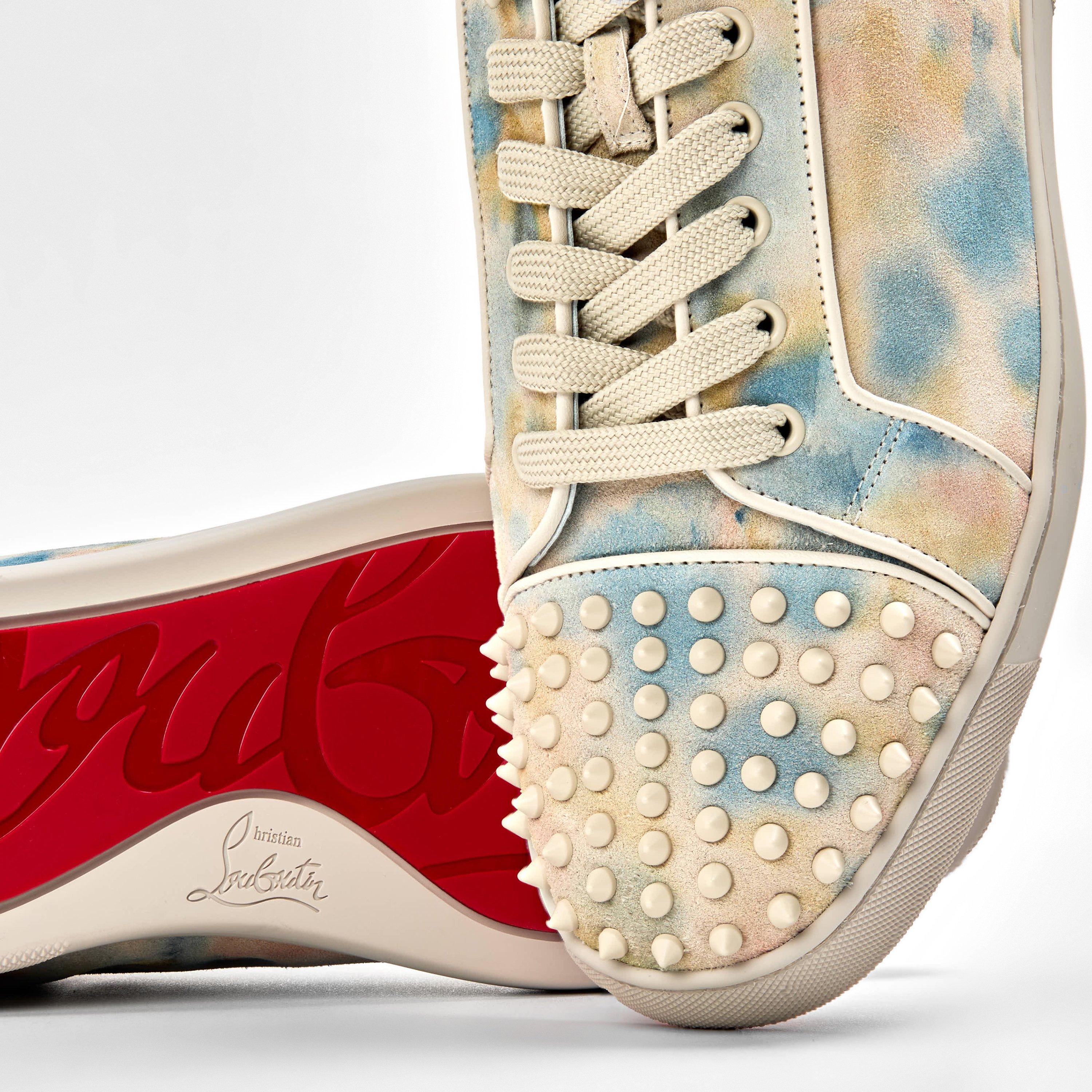 Albatre Multi - Christian Louboutin - Louis Junior Spikes Sneakers - 3