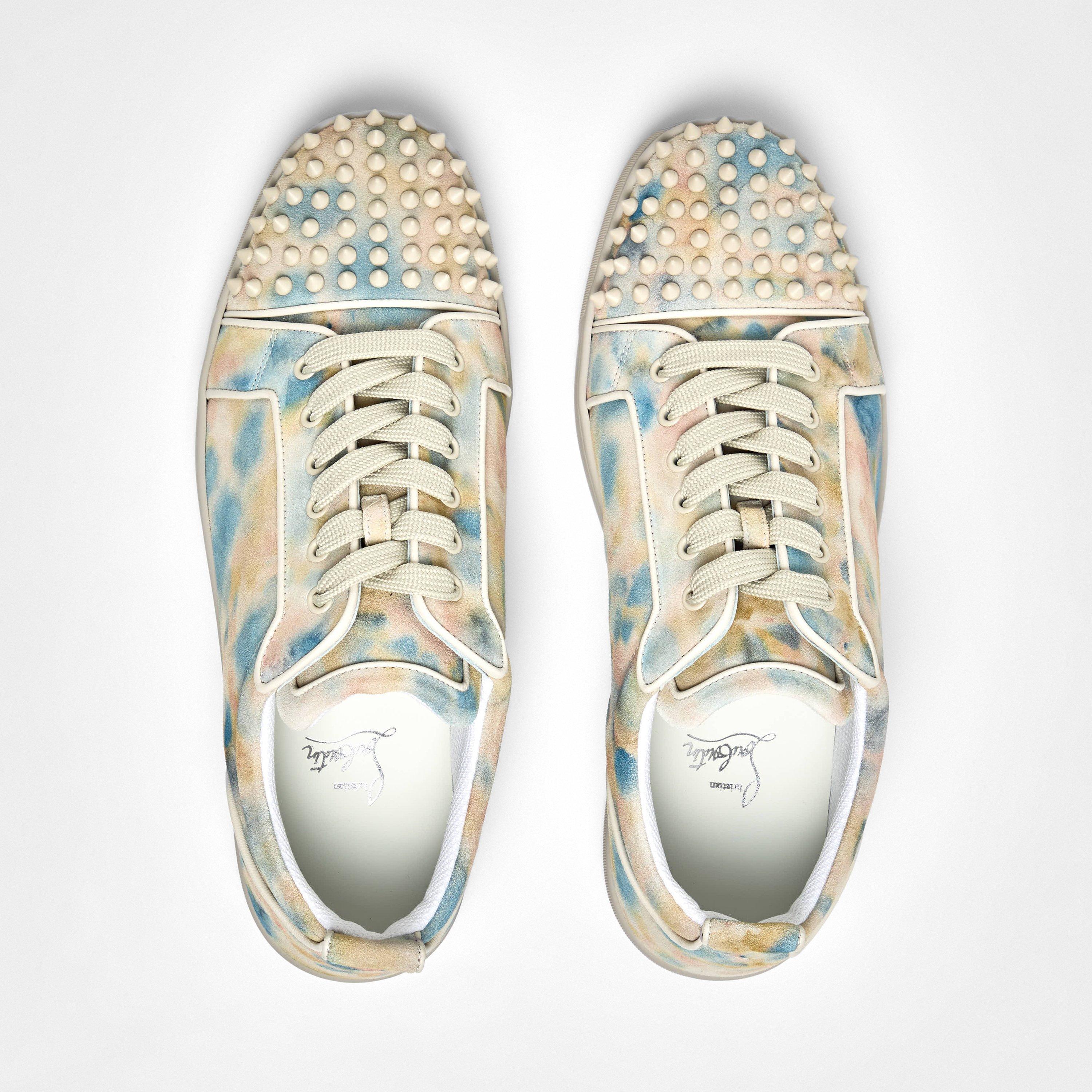 Albatre Multi - Christian Louboutin - Louis Junior Spikes Sneakers - 4