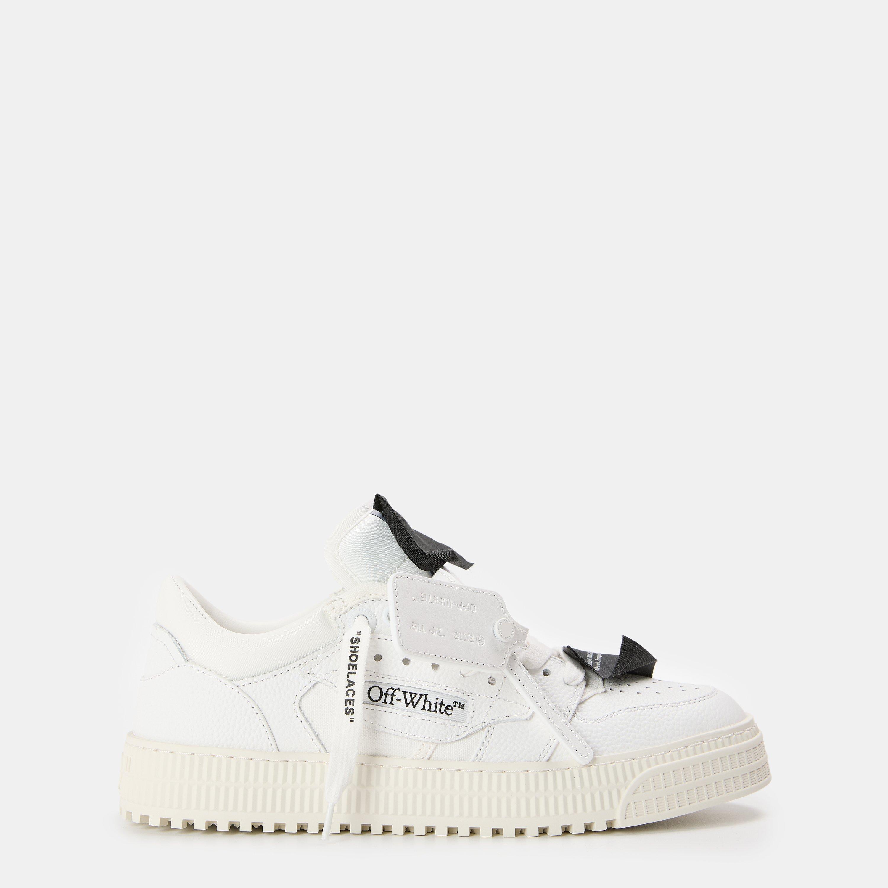 Off Men's 3.0 Court Low Eye-Catching Silhouette Trainers - White/Black - 11 (46)