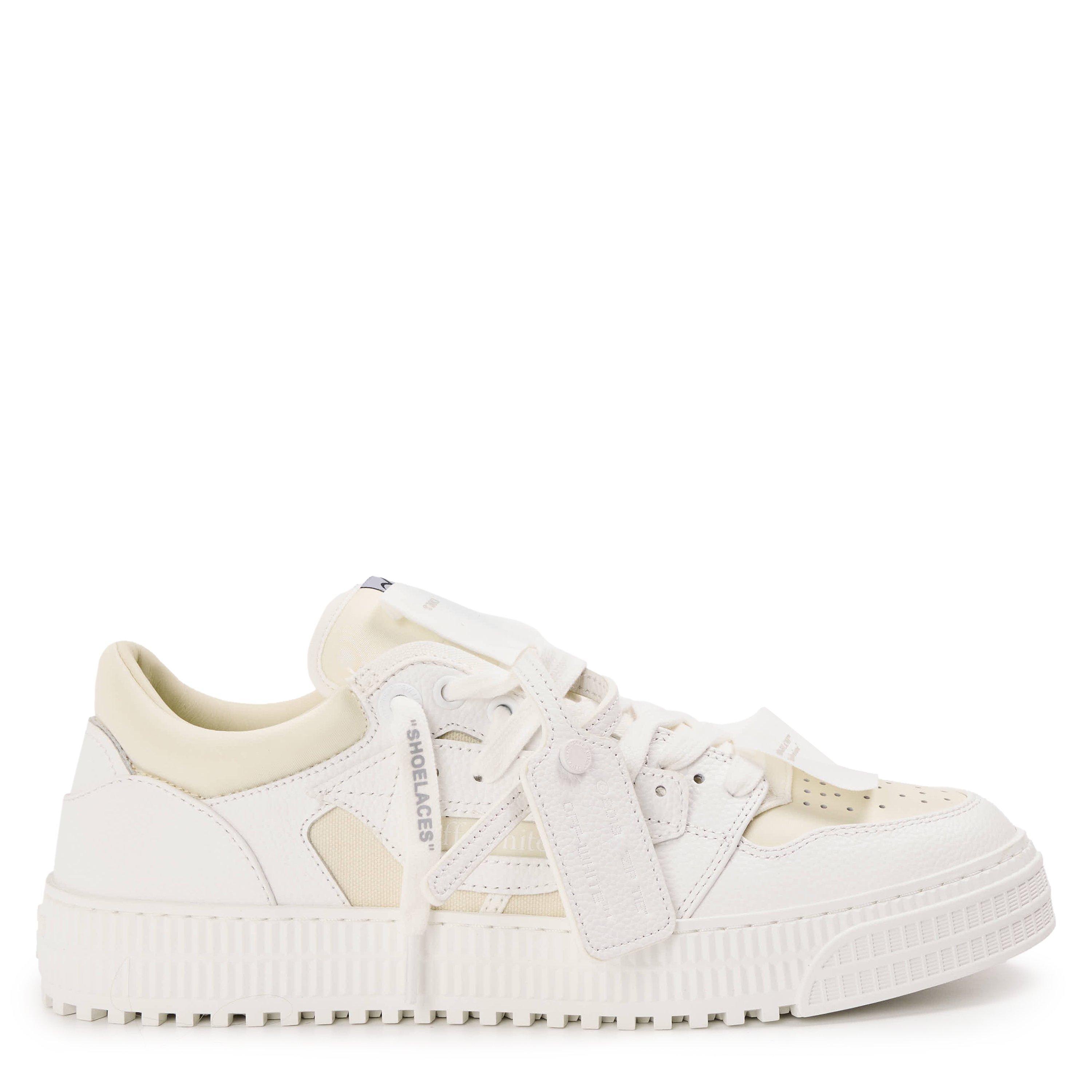 Off White Men's 3.0 Court Low Eye-catching Silhouette Trainers - White/Ivory - Size 9 (43)