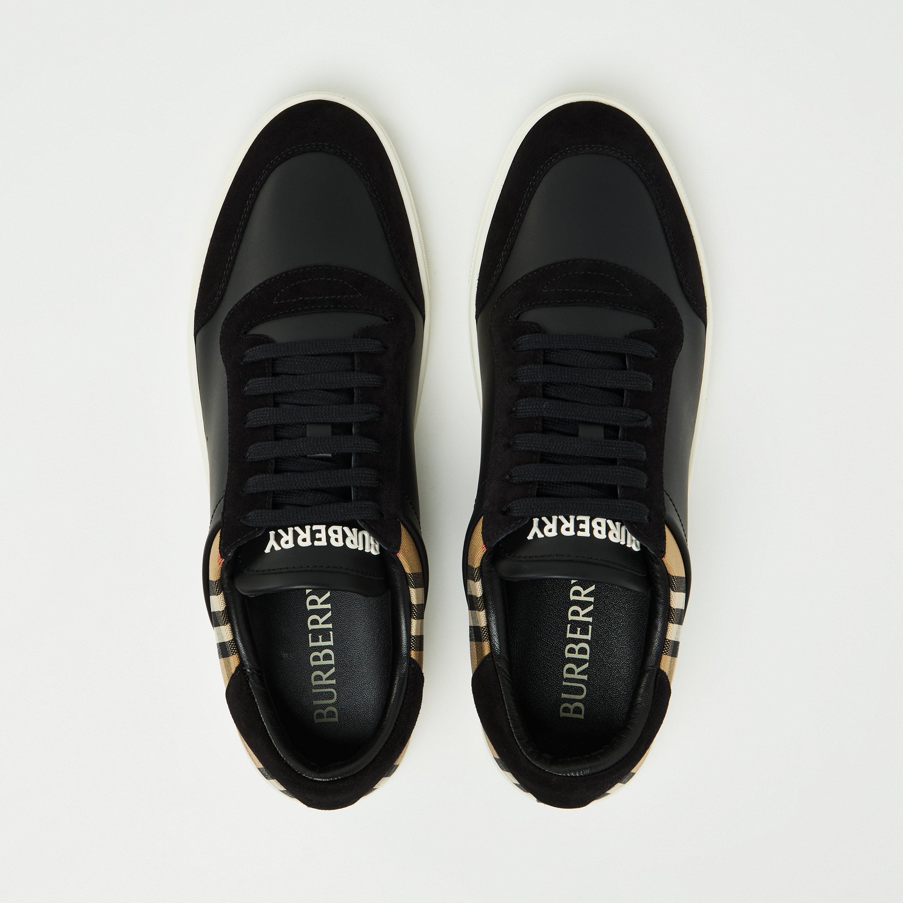 Black - Burberry - Check Sneakers - 5