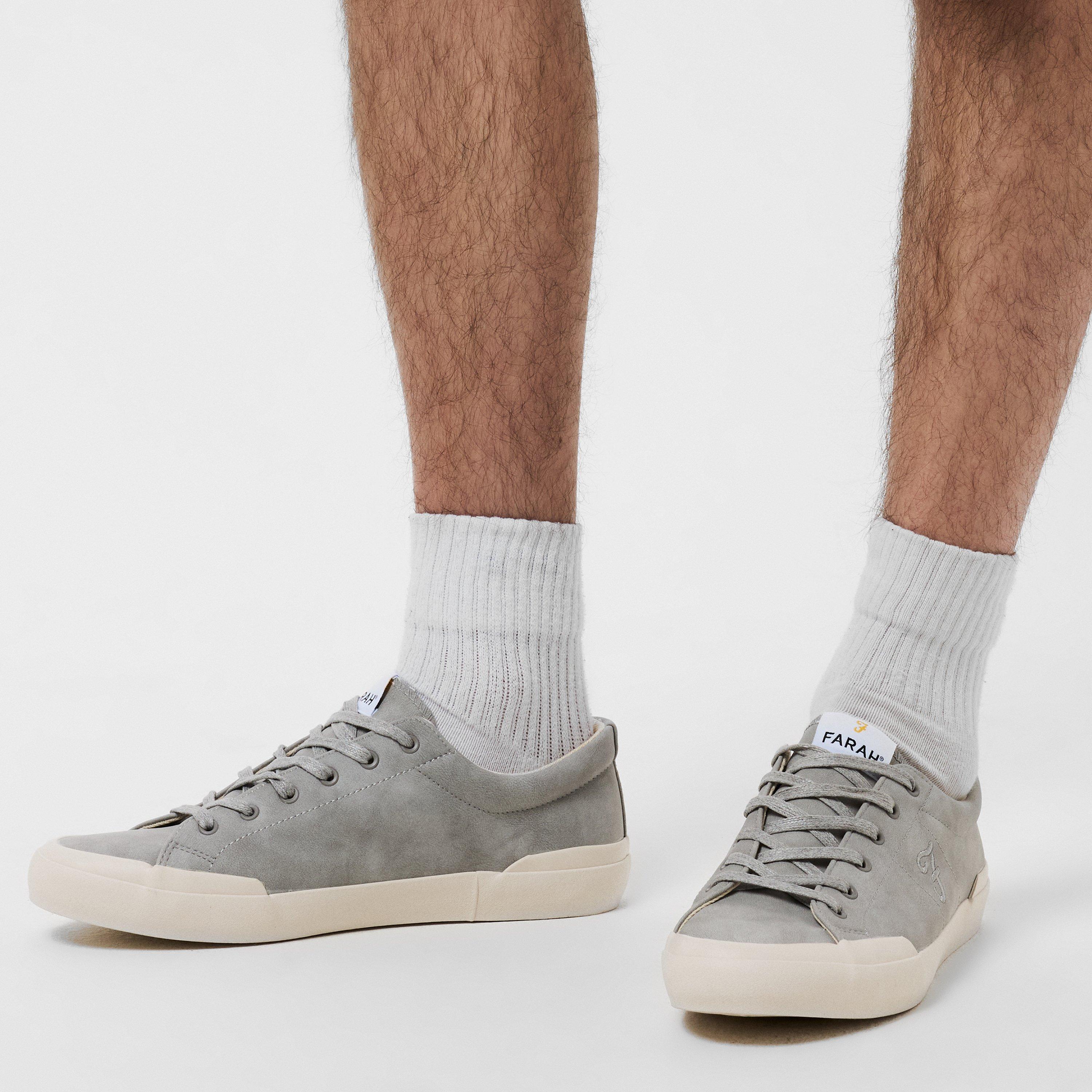 Grey - Farah - Men's Dallas Vulcanised Low-Top Trainers - 3