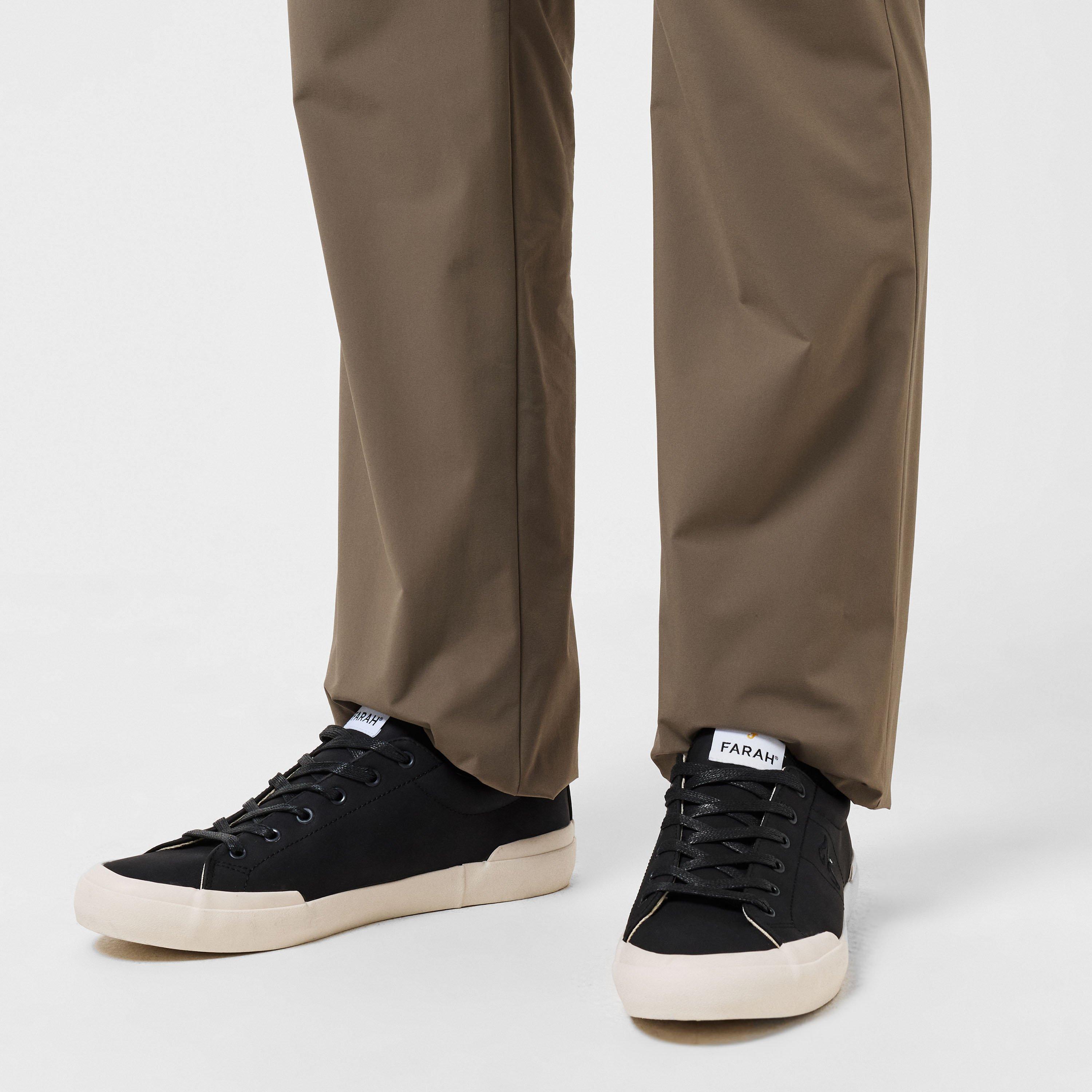 Schwarz/Weiß - Farah - Dallas Vulcanised Low-Top Trainers - 3