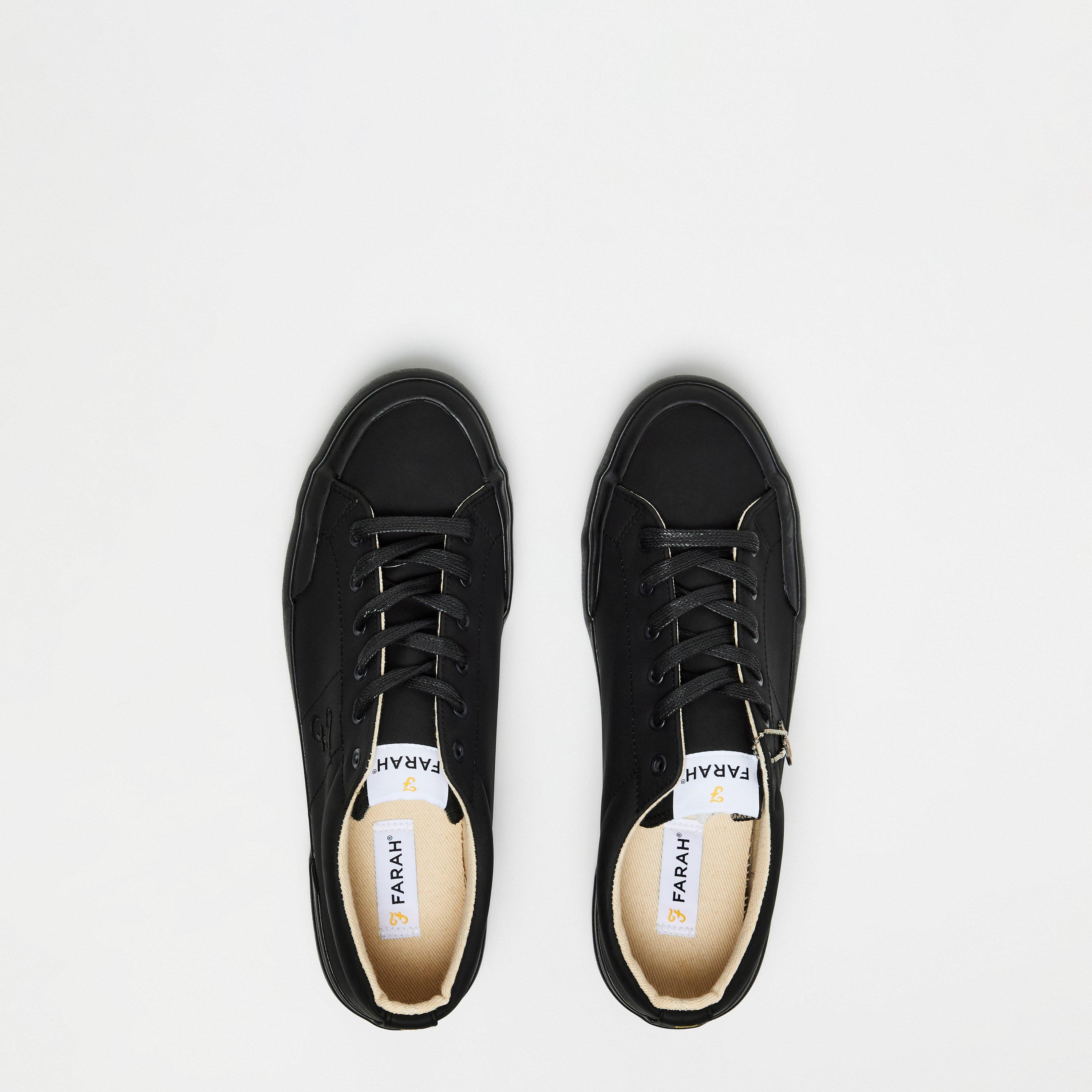 Schwarz Mono - Farah - Dallas Low-Top Trainers - 4