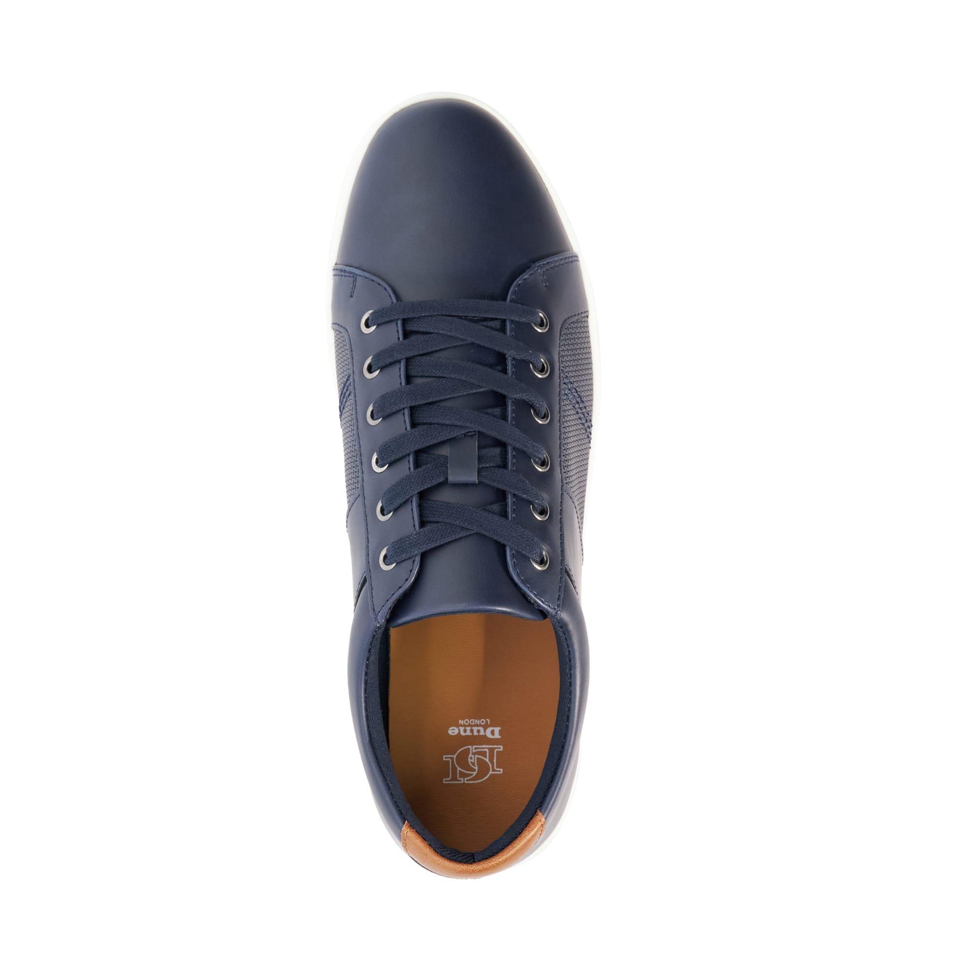 Marineblå - Dune London - Men's Tezzy Low-Top Trainers - 5