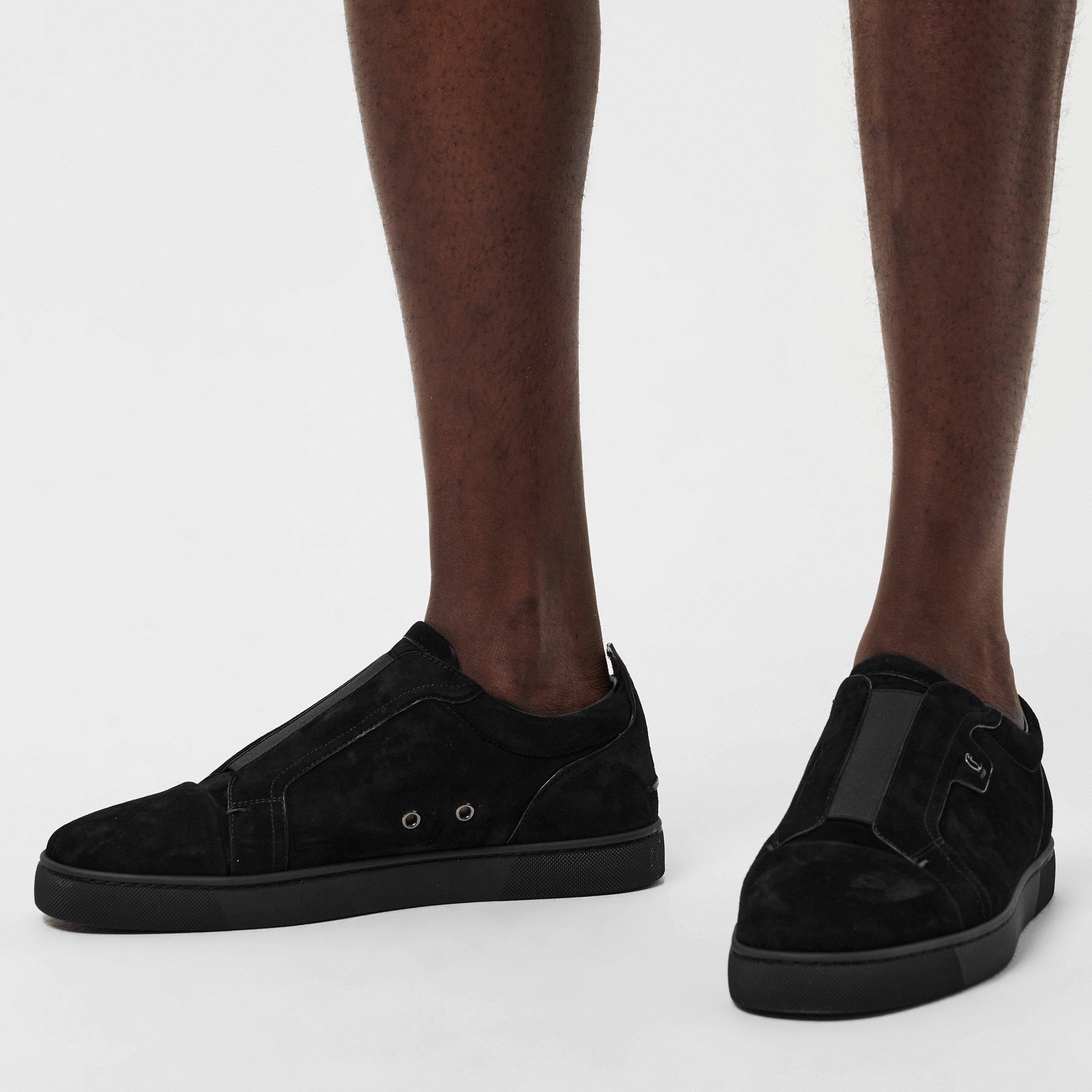 Black - Christian Louboutin - Men's Chr St Louis Low-Top Trainers - 3