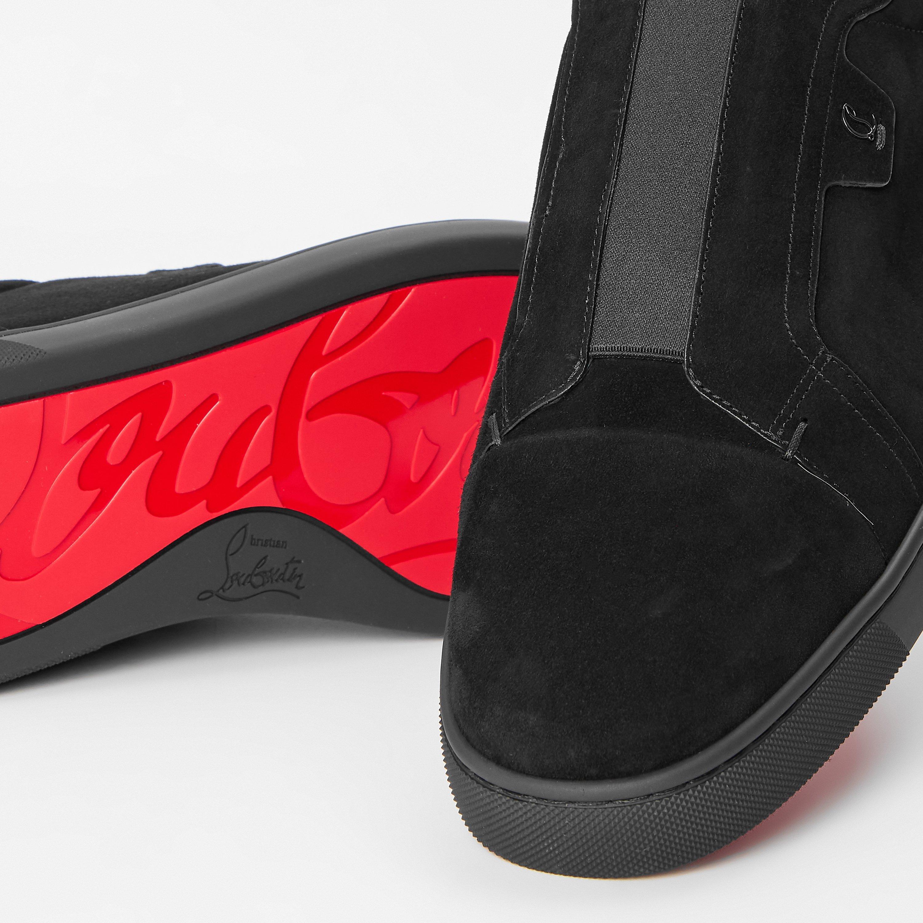 Black - Christian Louboutin - Men's Chr St Louis Low-Top Trainers - 4