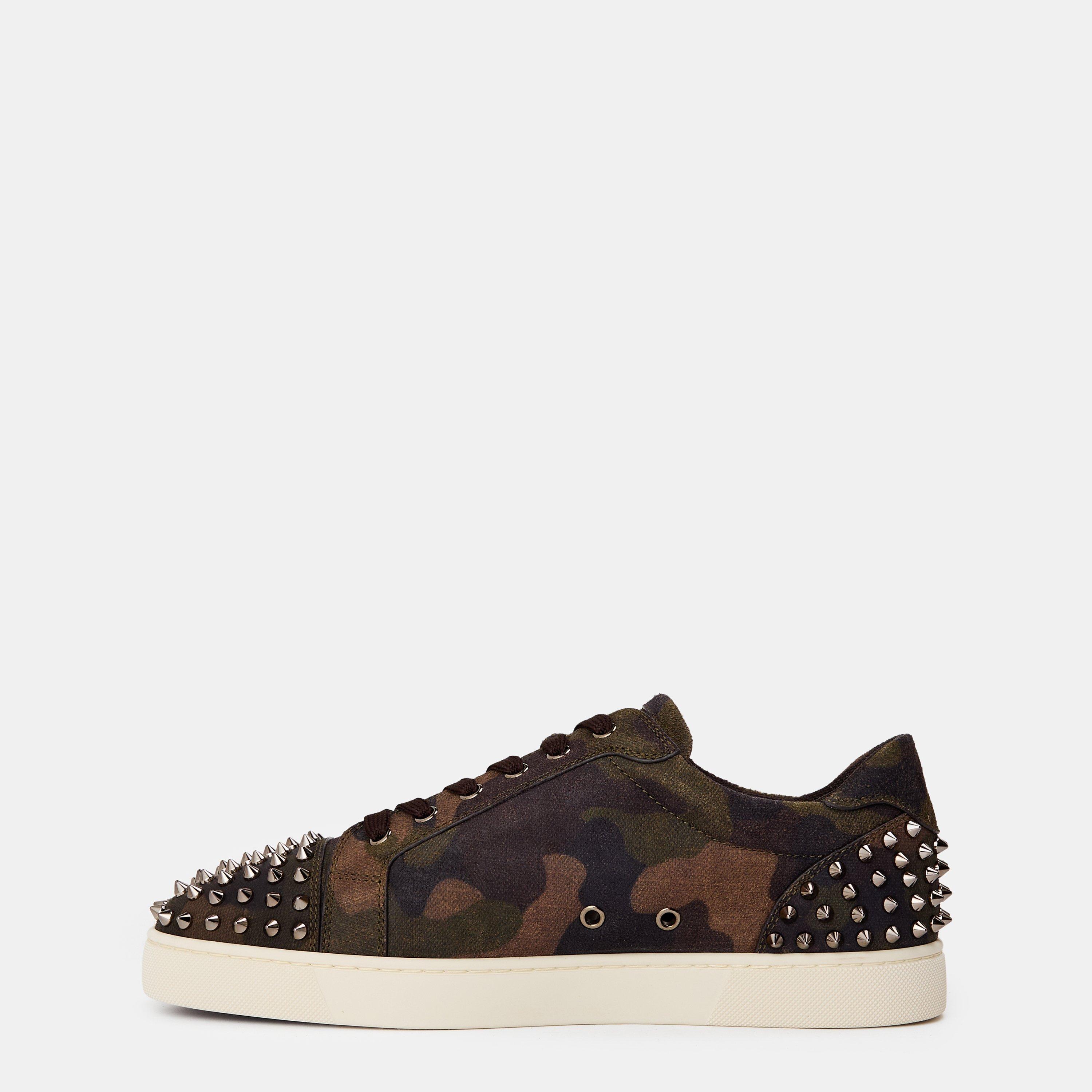 Camo Green Met - Christian Louboutin - Men's Chr Seavaste Low-Top Trainers - 2
