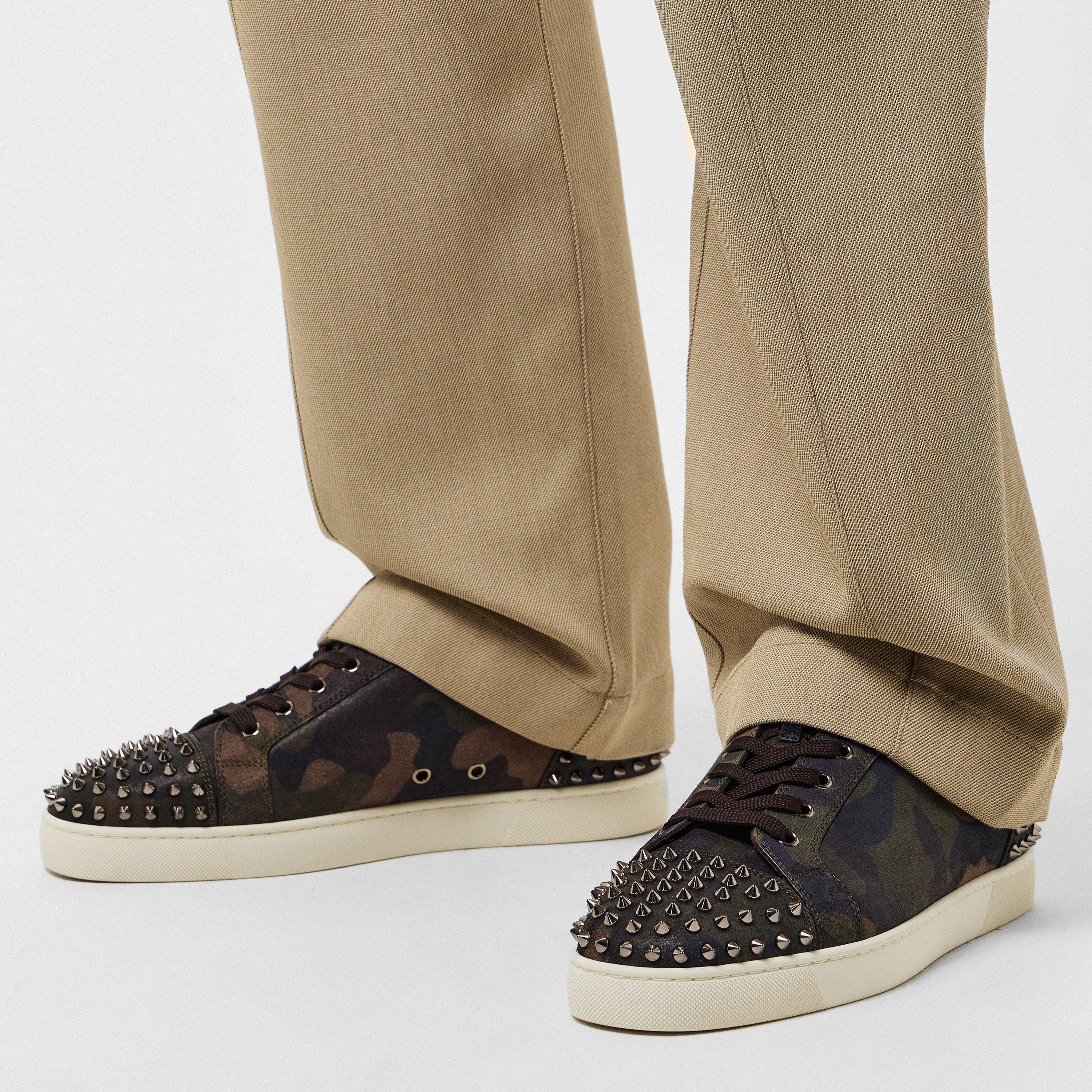 Camo Green Met - Christian Louboutin - Men's Chr Seavaste Low-Top Trainers - 3