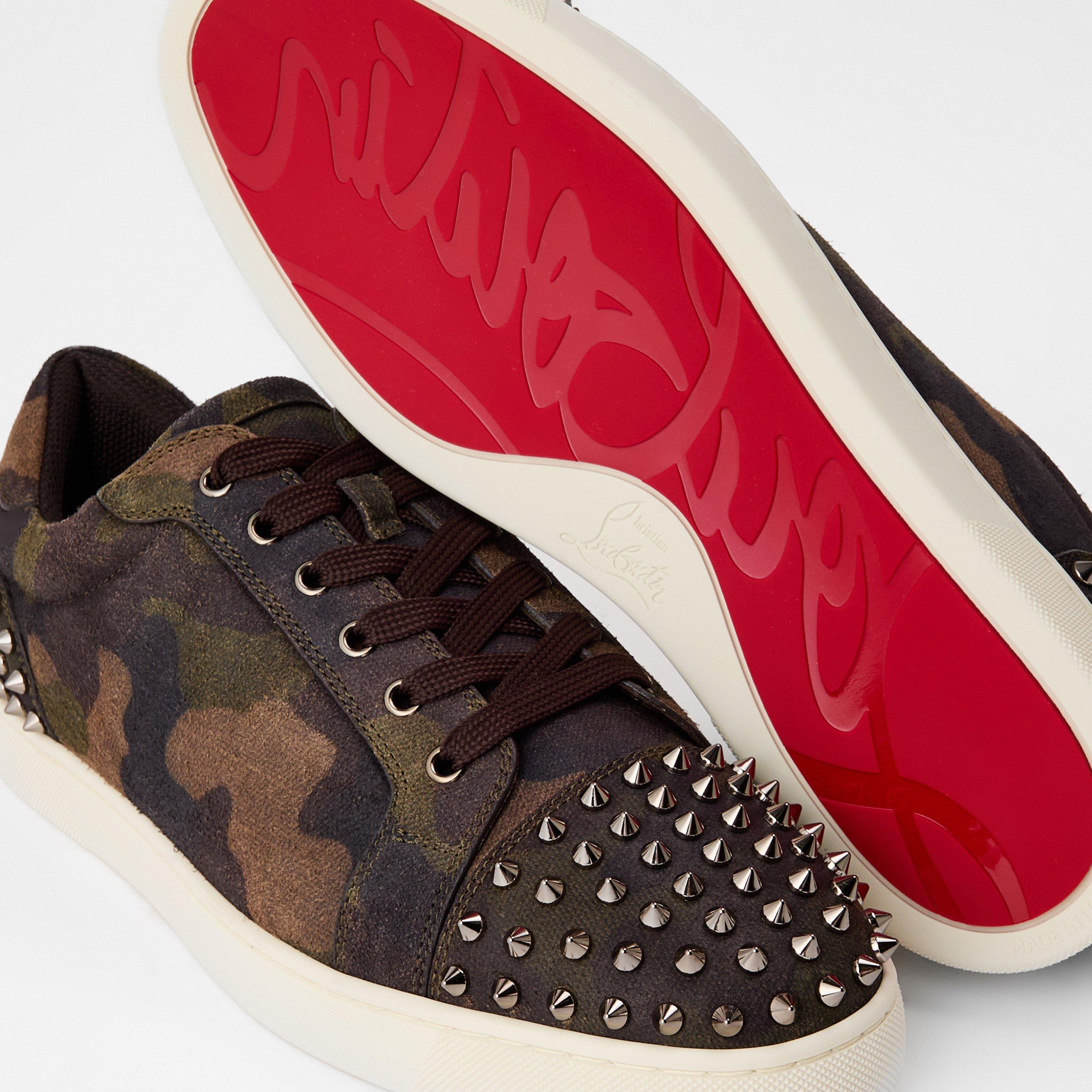 Camo Green Met - Christian Louboutin - Men's Chr Seavaste Low-Top Trainers - 4