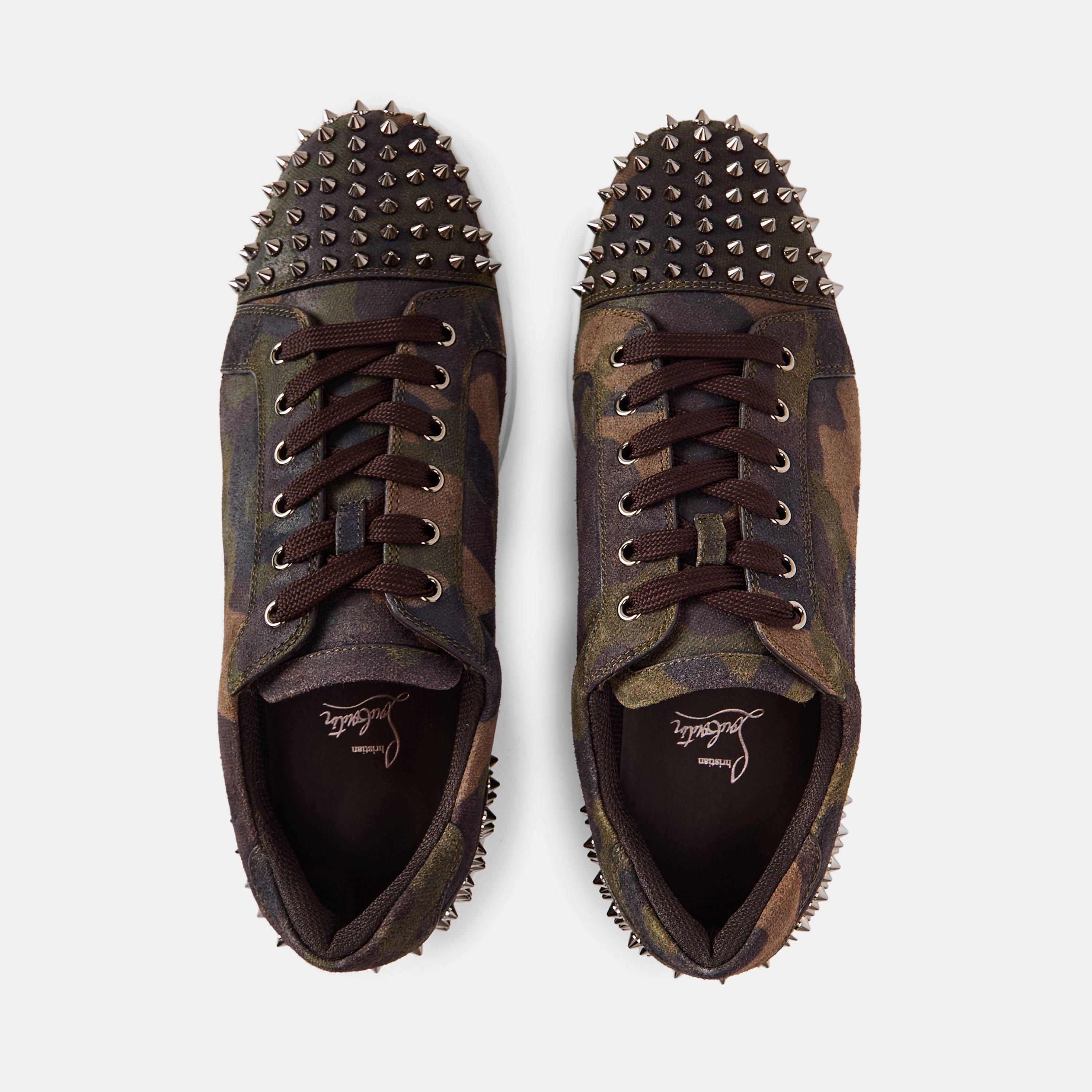 Camo Green Met - Christian Louboutin - Men's Chr Seavaste Low-Top Trainers - 5