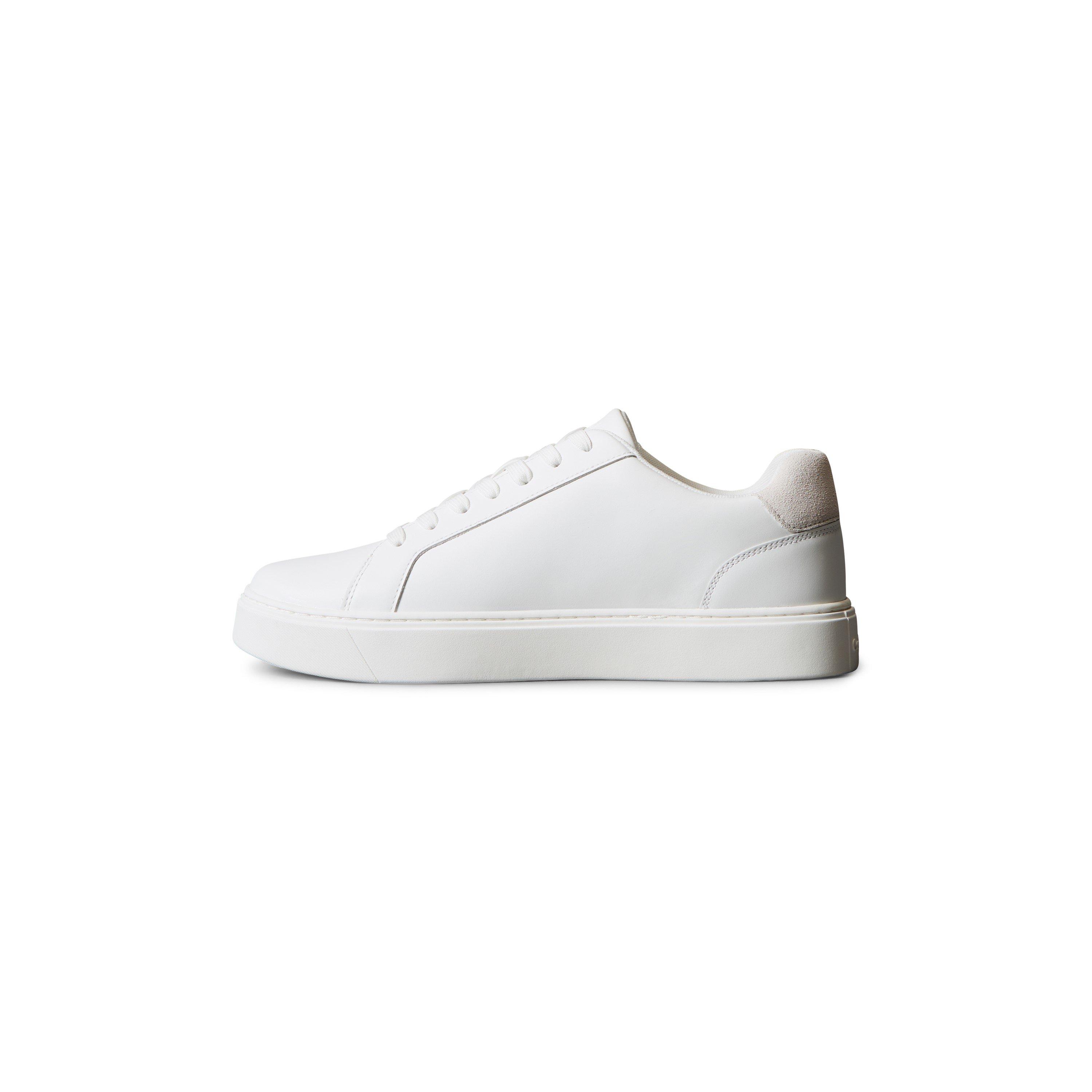 White/White - Calvin Klein - Men's Leather Classic Cup Low-Top Trainers - 5