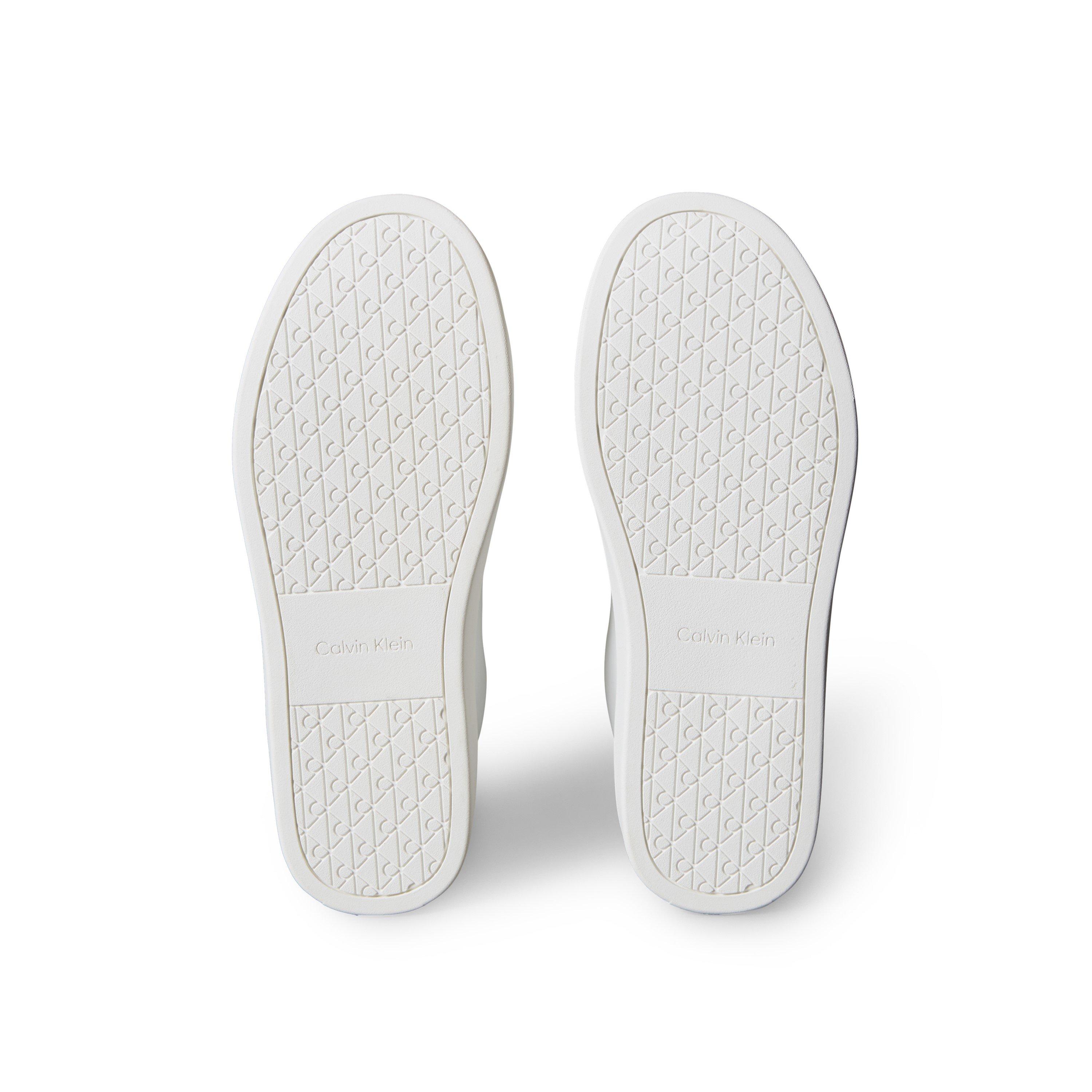 White/White - Calvin Klein - Men's Leather Classic Cup Low-Top Trainers - 6