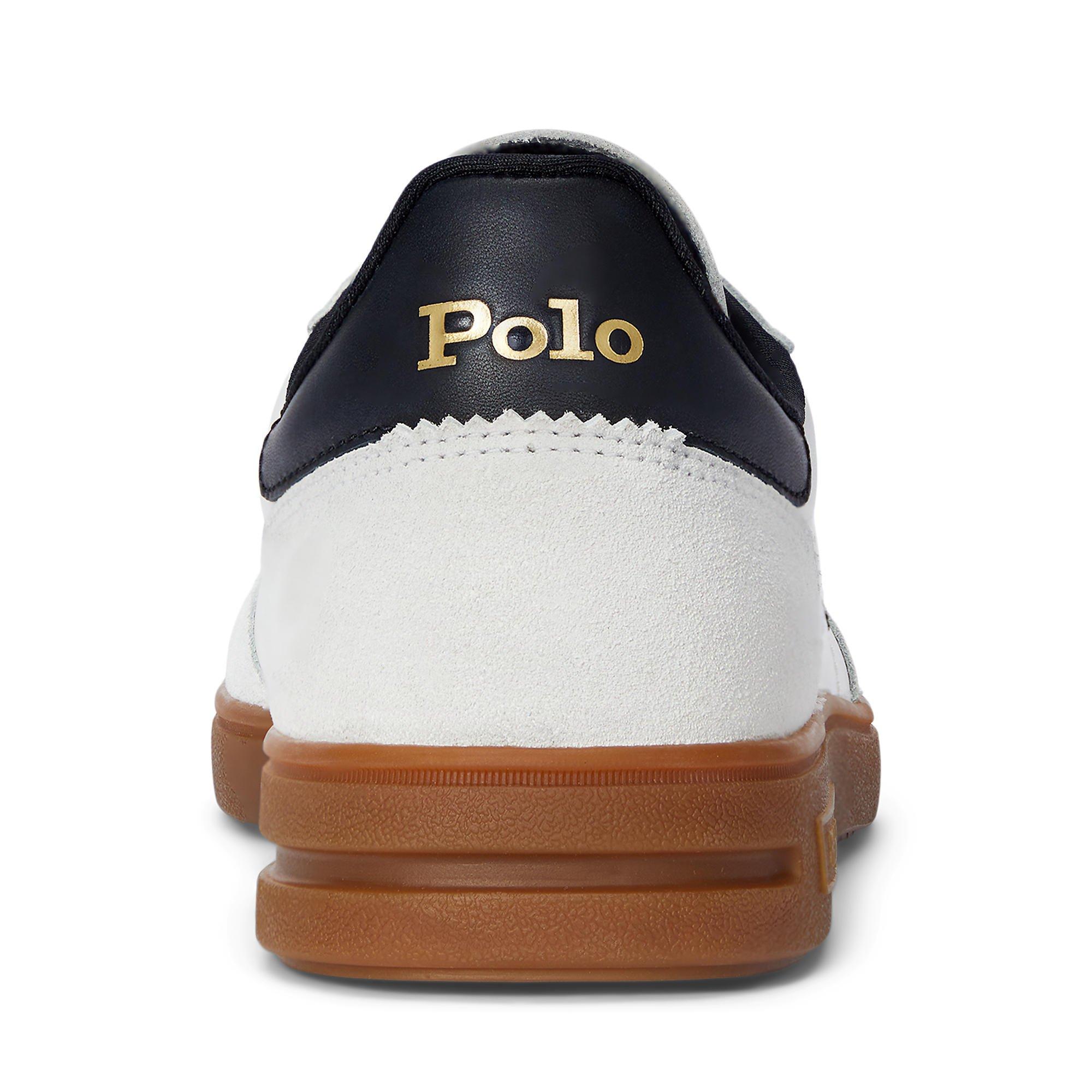 White/Black - Polo Ralph Lauren - Men's Bedford Low-Top Trainers - 4