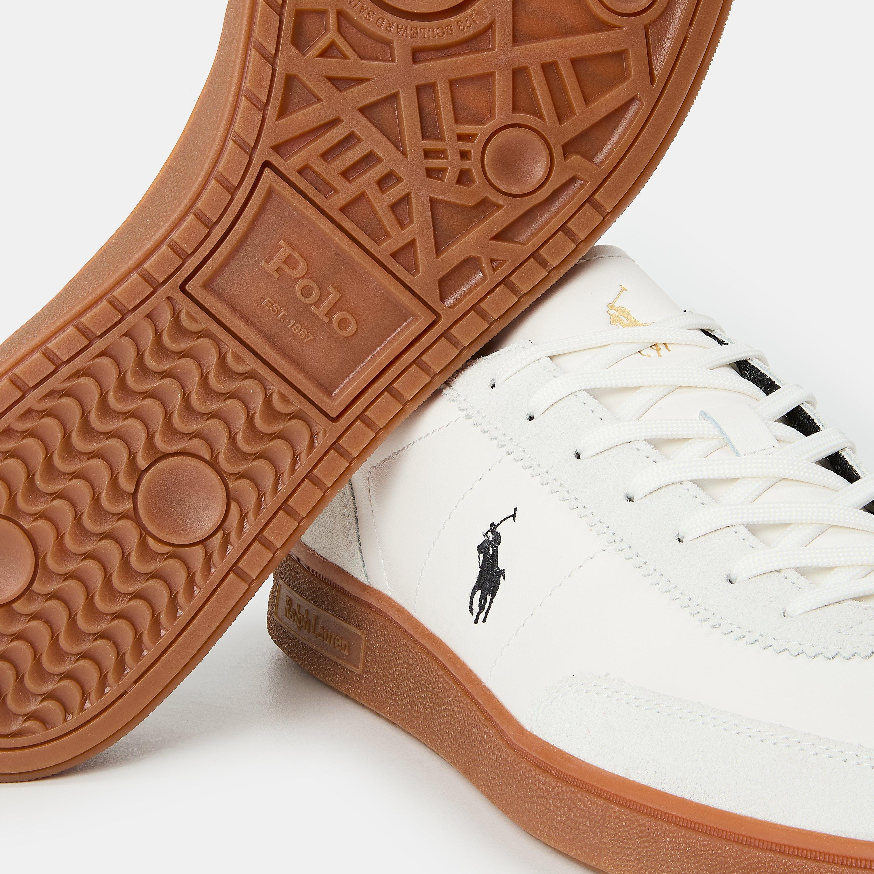 White/Black - Polo Ralph Lauren - Men's Bedford Low-Top Trainers - 4