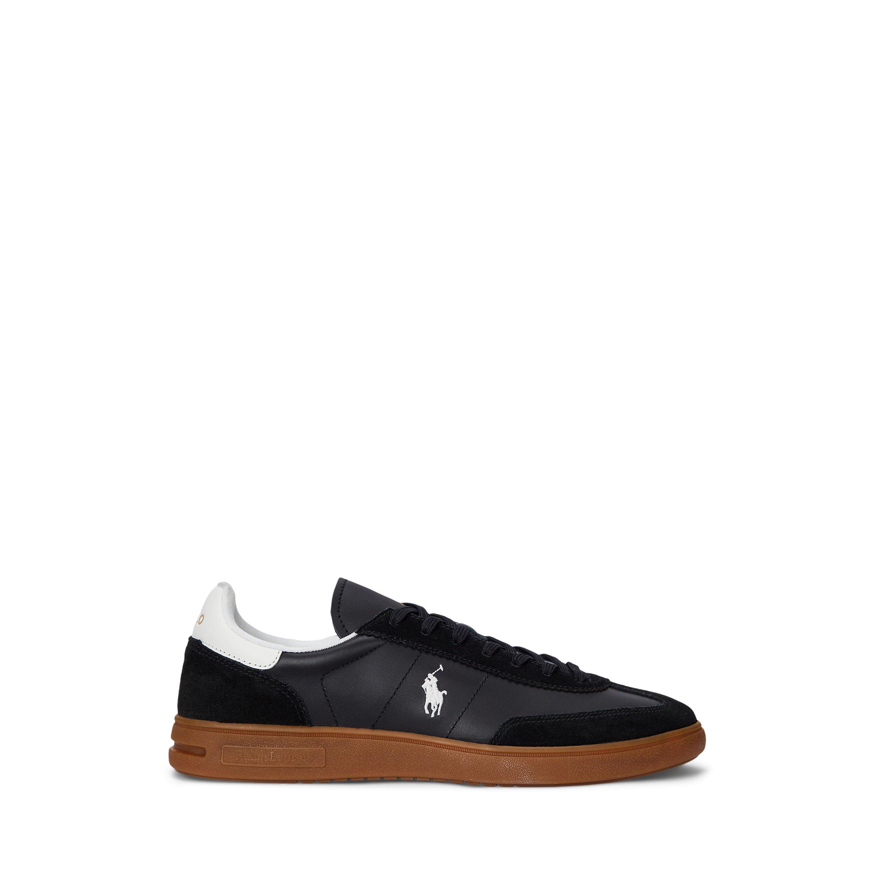 Polo Ralph Lauren Men's Bedford Low-Top Trainers - Black/White - Size 11 (45)