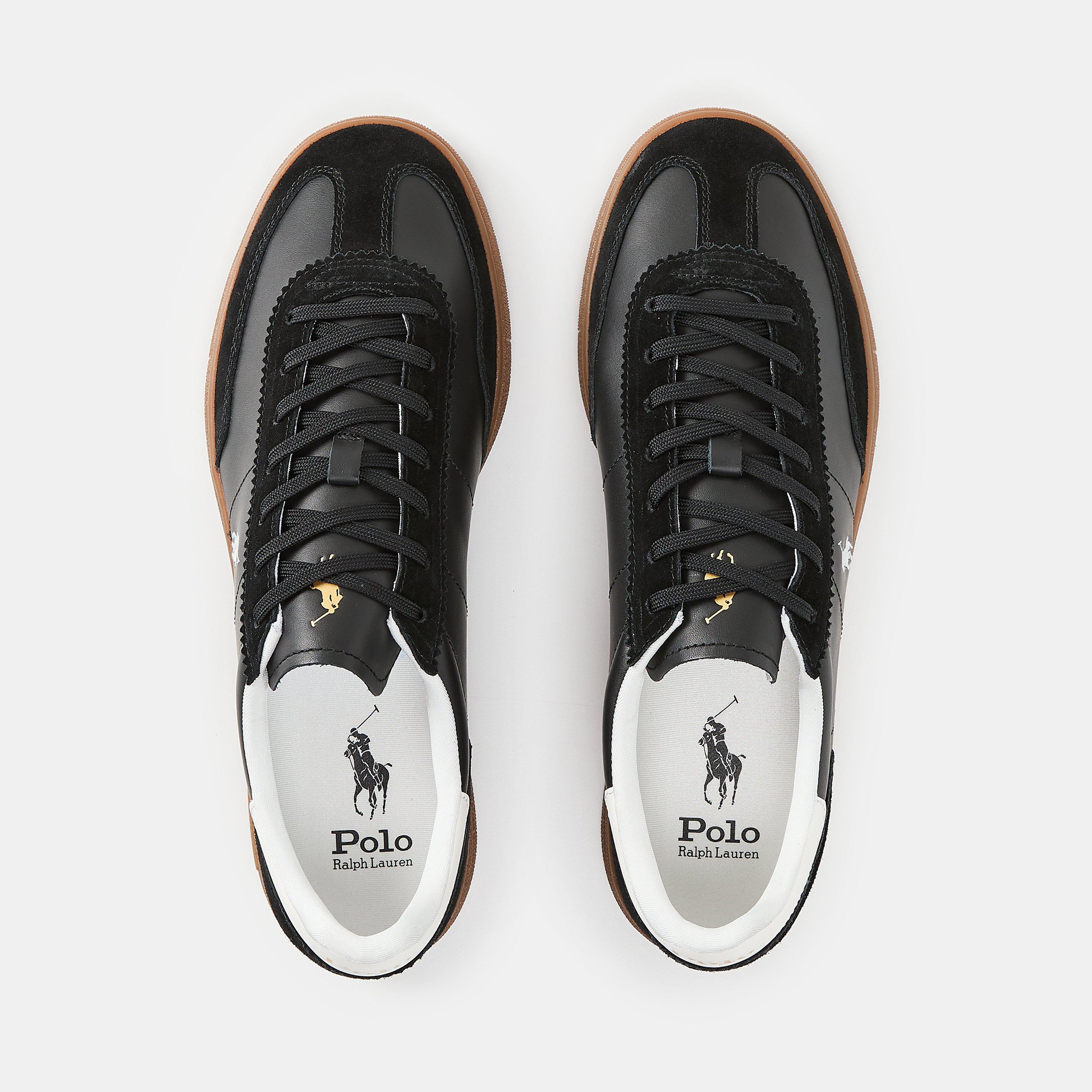 Black/White - Polo Ralph Lauren - Men's Bedford Low-Top Trainers - 6