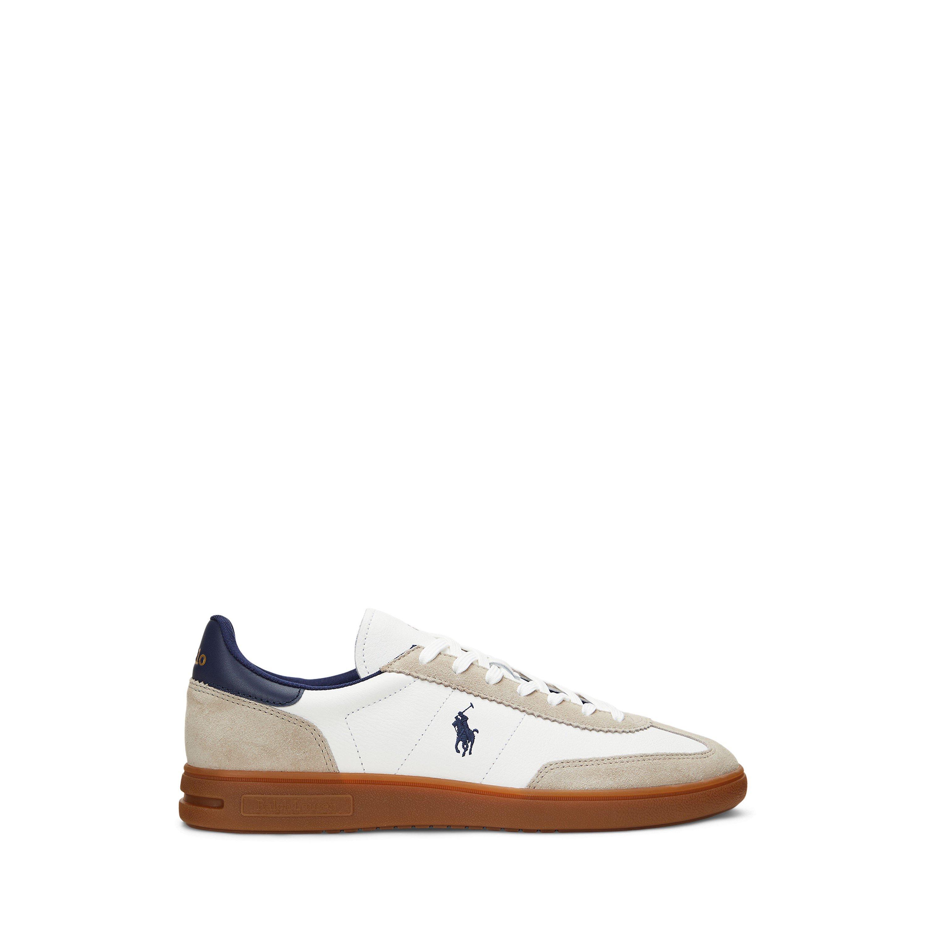 Polo Ralph Lauren Men's Bedford Low-Top Trainers - Milkshake/Navy - Size 7 (41)