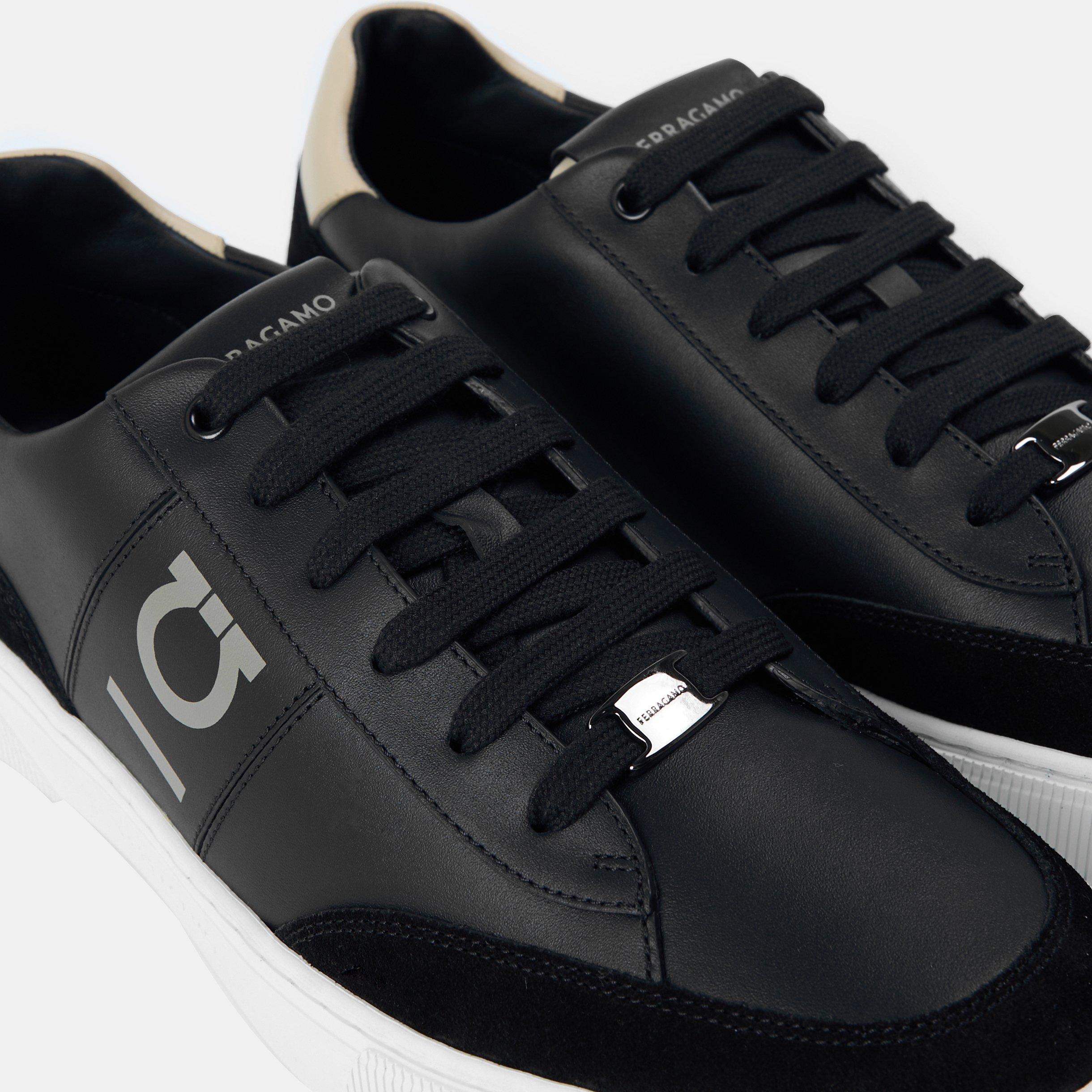 Nero - Ferragamo - Mens Alaska Low-Top Trainers - 4