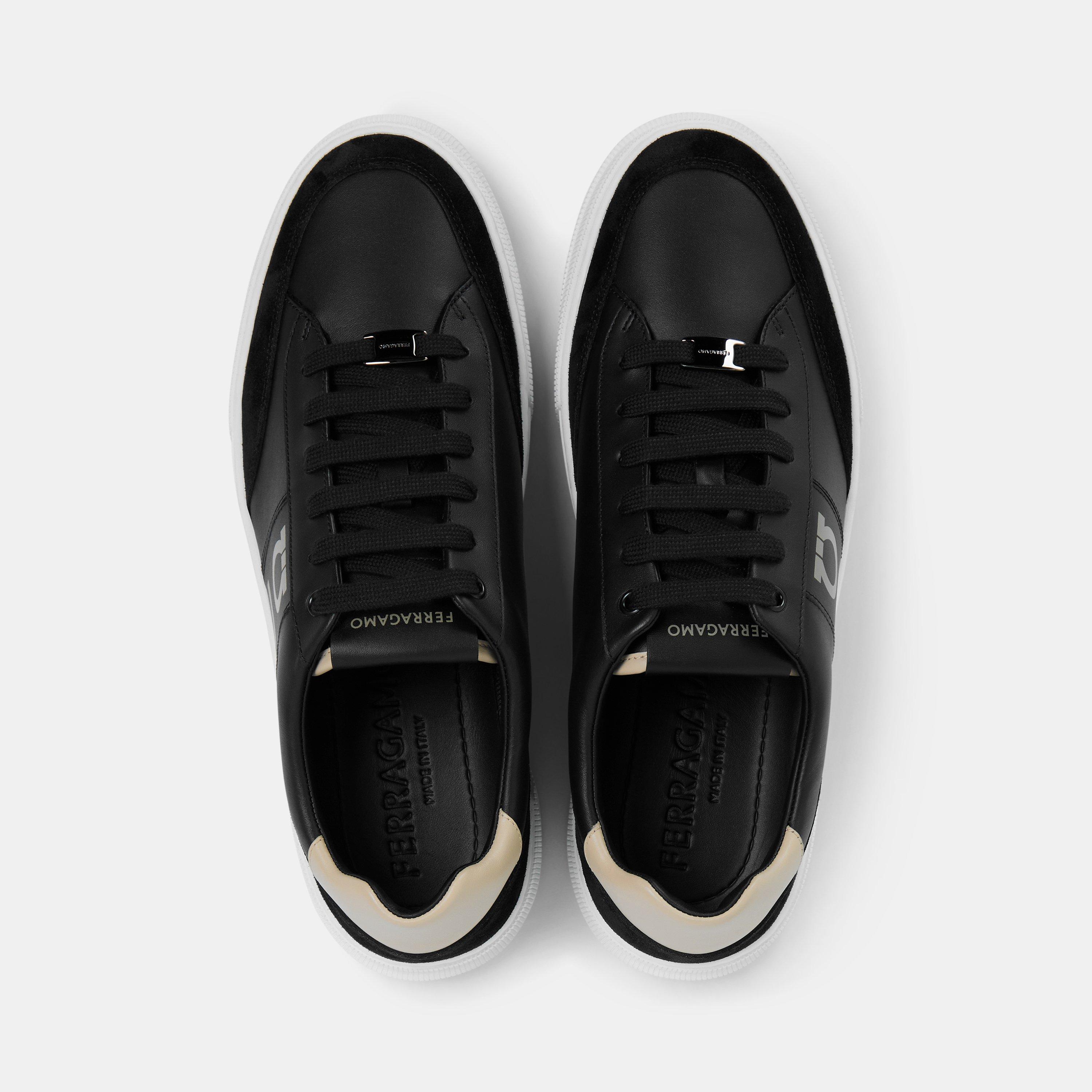 Nero - Ferragamo - Mens Alaska Low-Top Trainers - 5