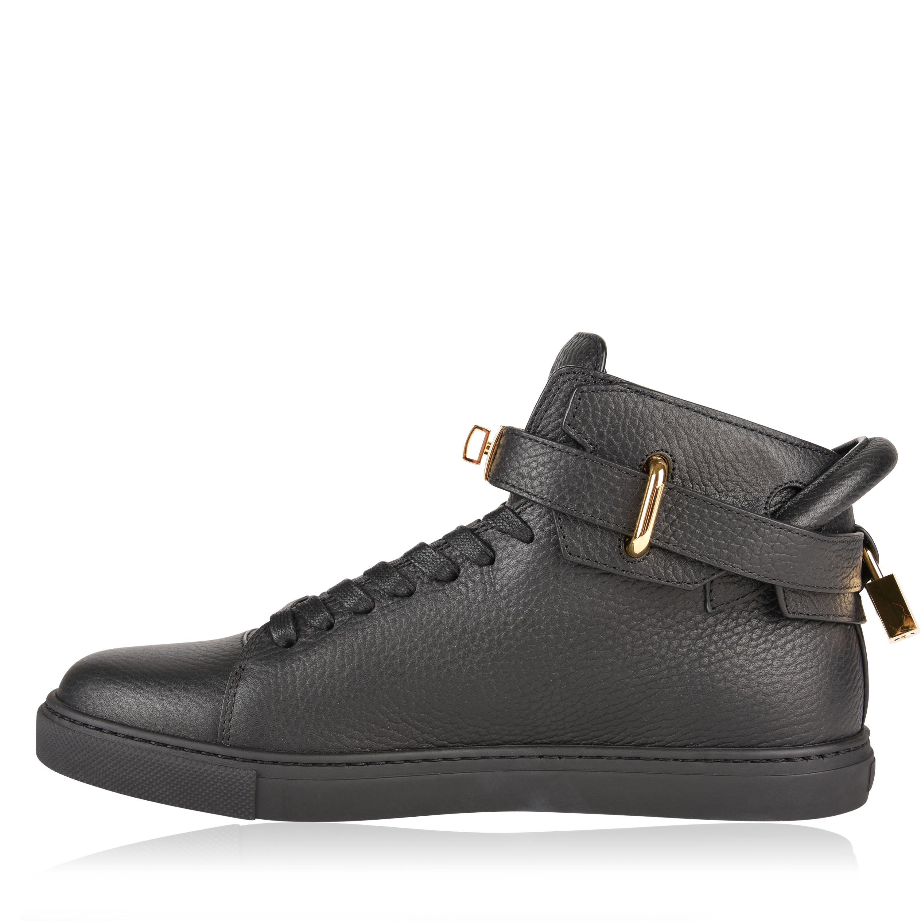 Black 009 - Buscemi - 100mm High Top Trainers - 2