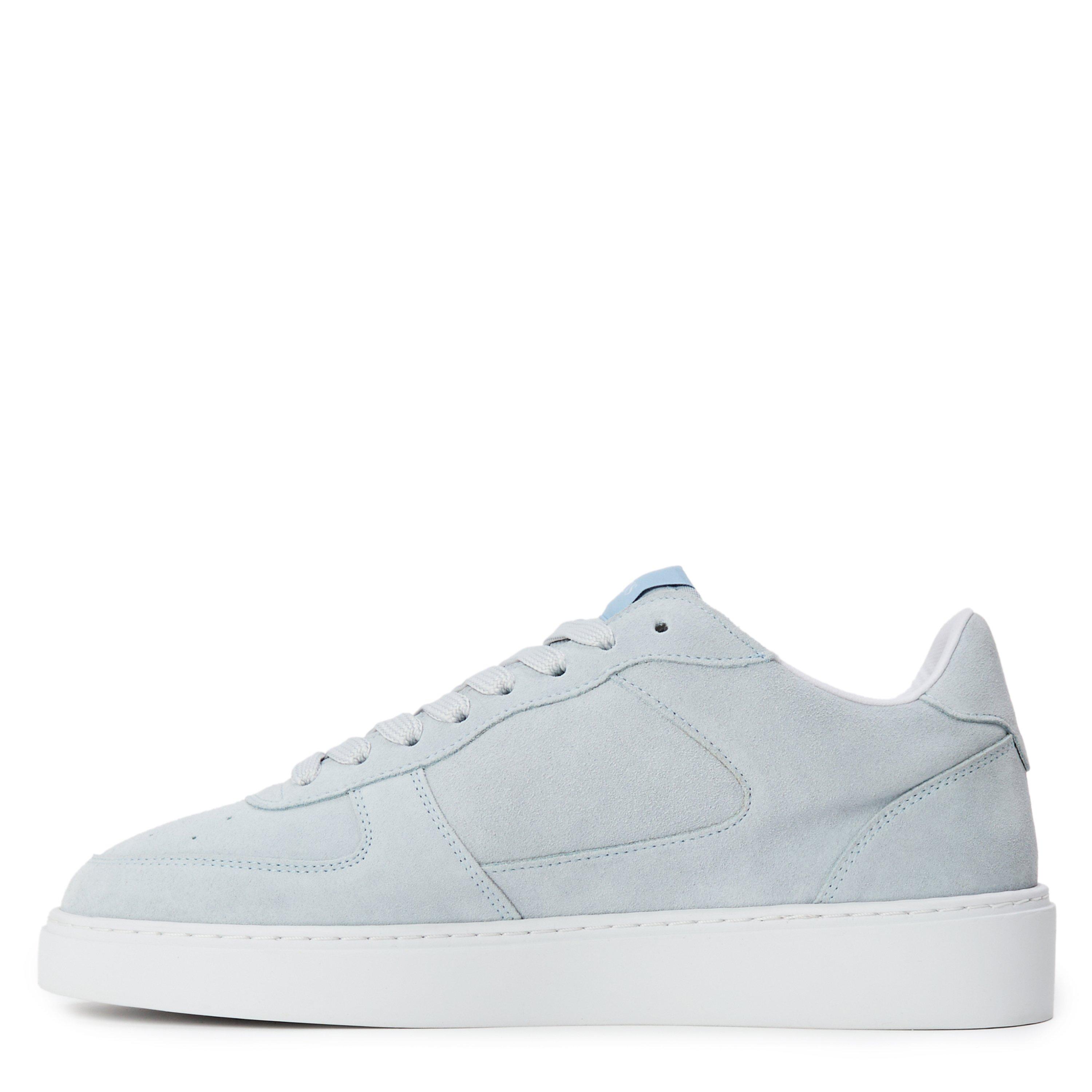 Sky Blue - Cleens - Men's Court Slim Suede Low-Top Trainers - 2