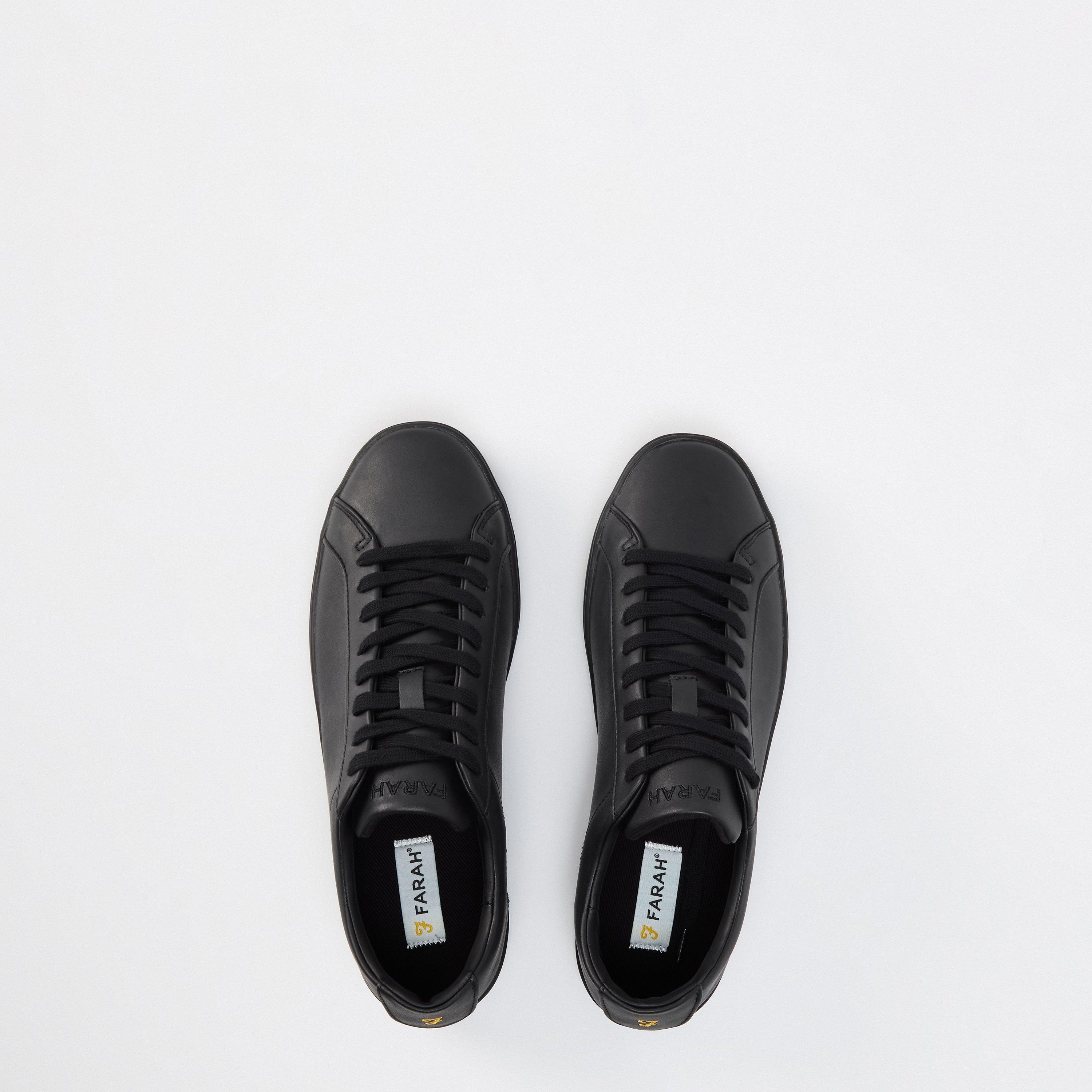 Zwart Mono - Farah - Rigby Cupsole Low Trainers Mens - 5