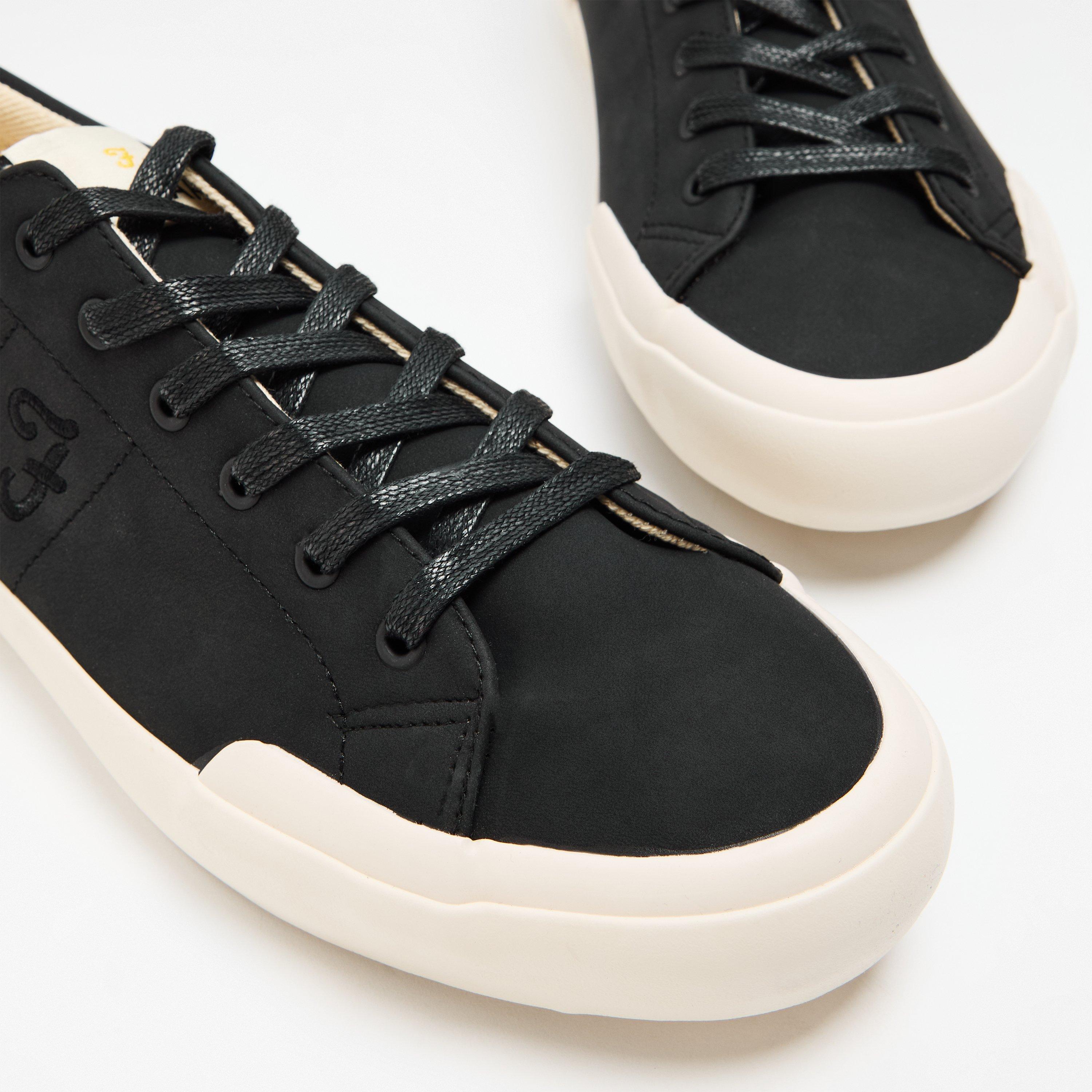 Black - Farah - Dallas Vulcanised Low-Top Trainers - 4