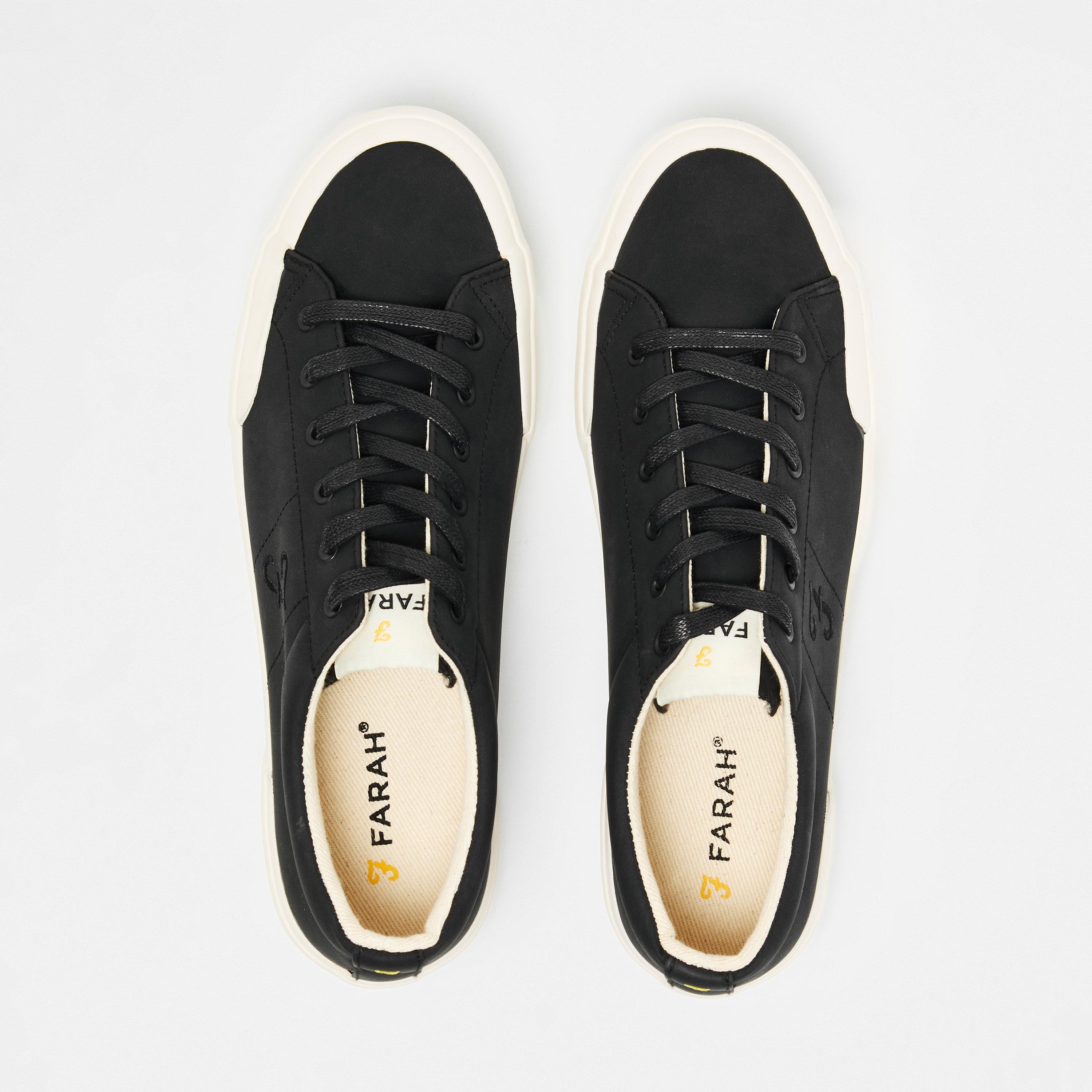 Black - Farah - Dallas Vulcanised Low-Top Trainers - 5