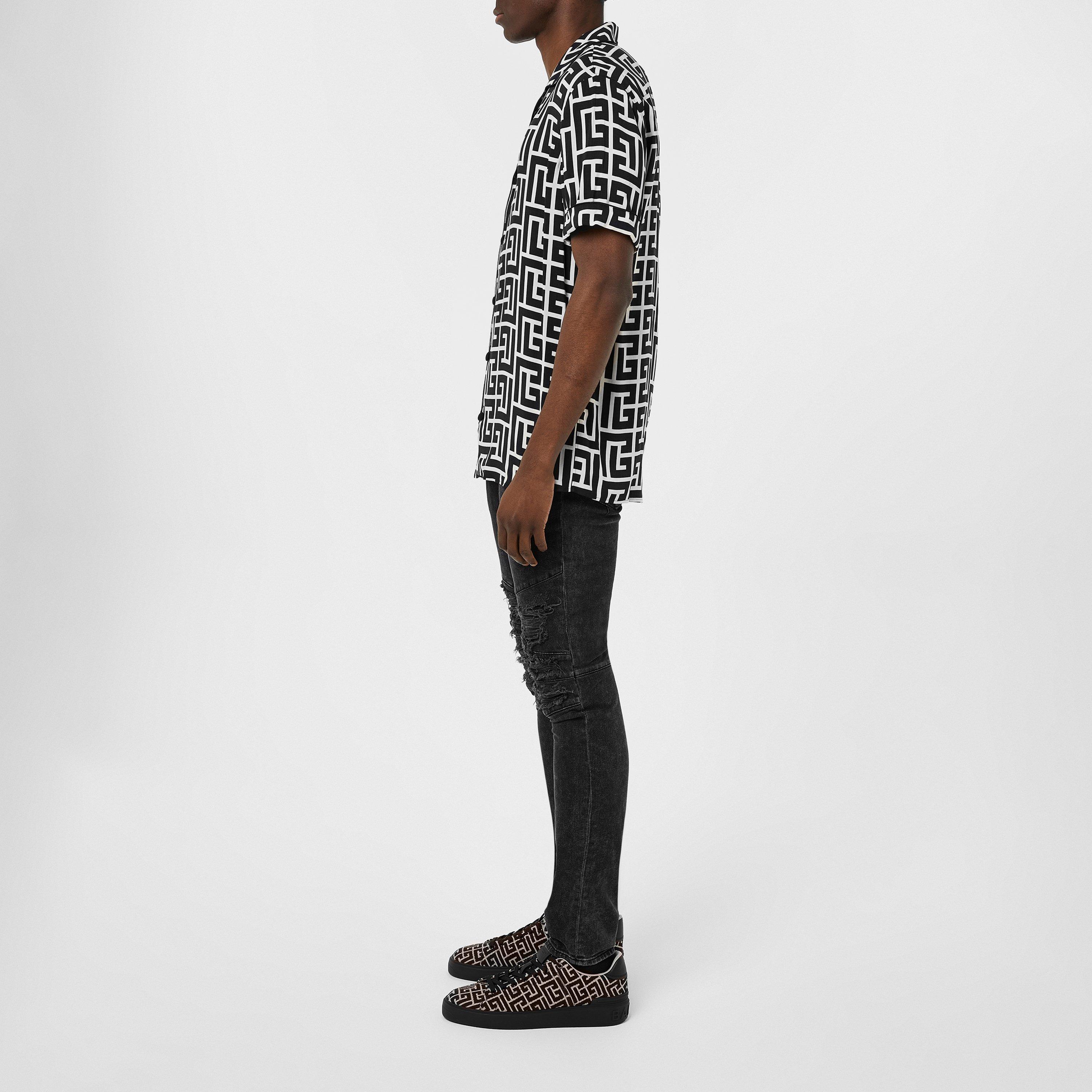 Noir/Ivoire - Balmain - B-Court Monogram - 6