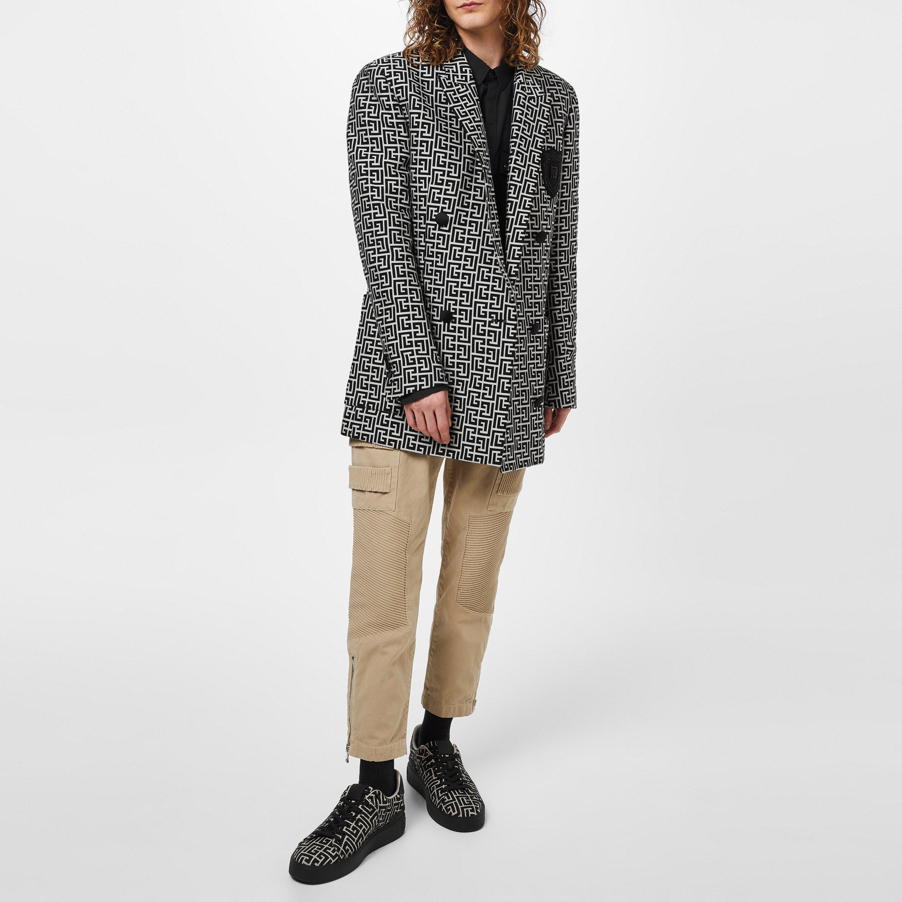 Noir/Ivoire - Balmain - B-Court Monogram - 8