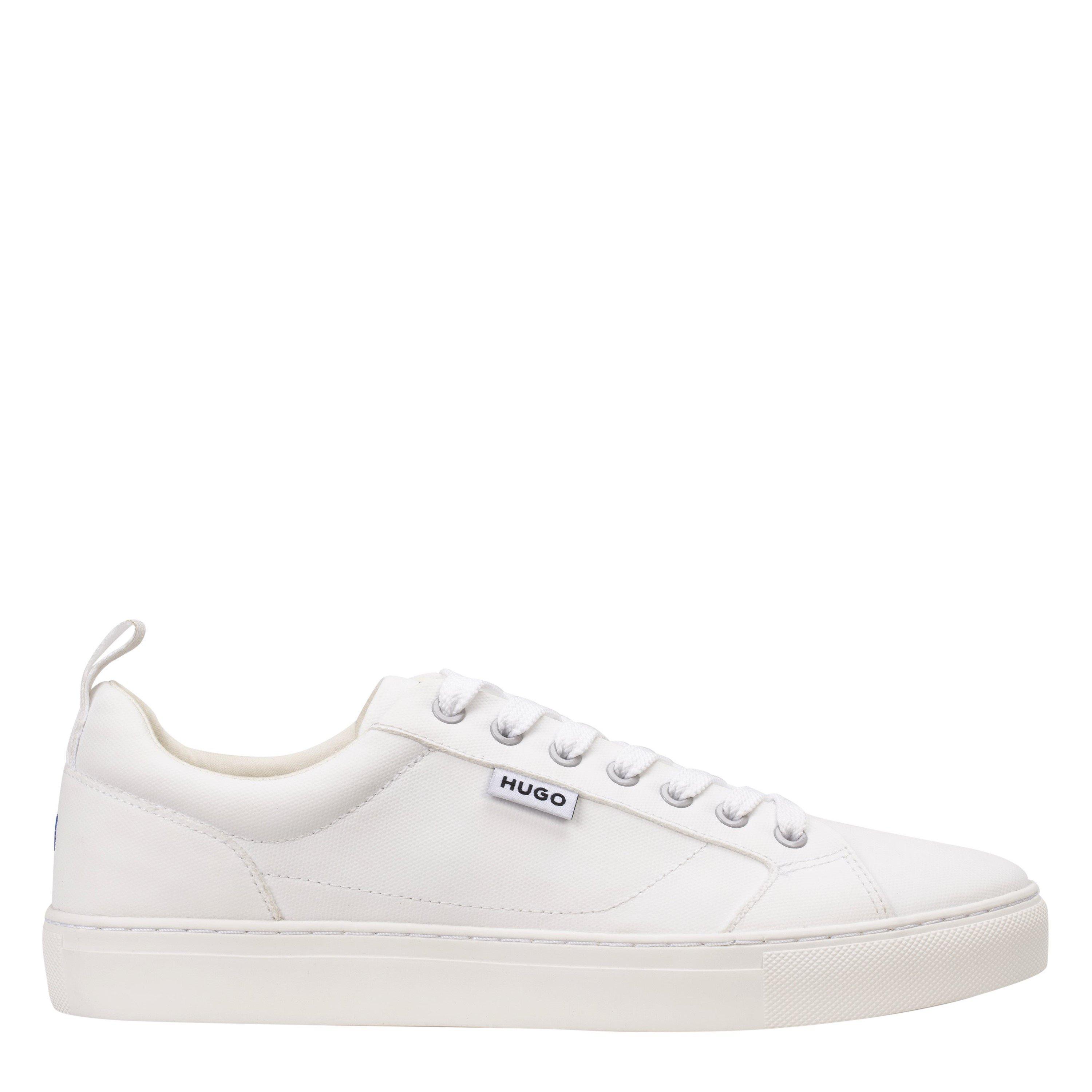 Hugo Men's Blue Low-Top Trainers - White 100 - 10 (44)