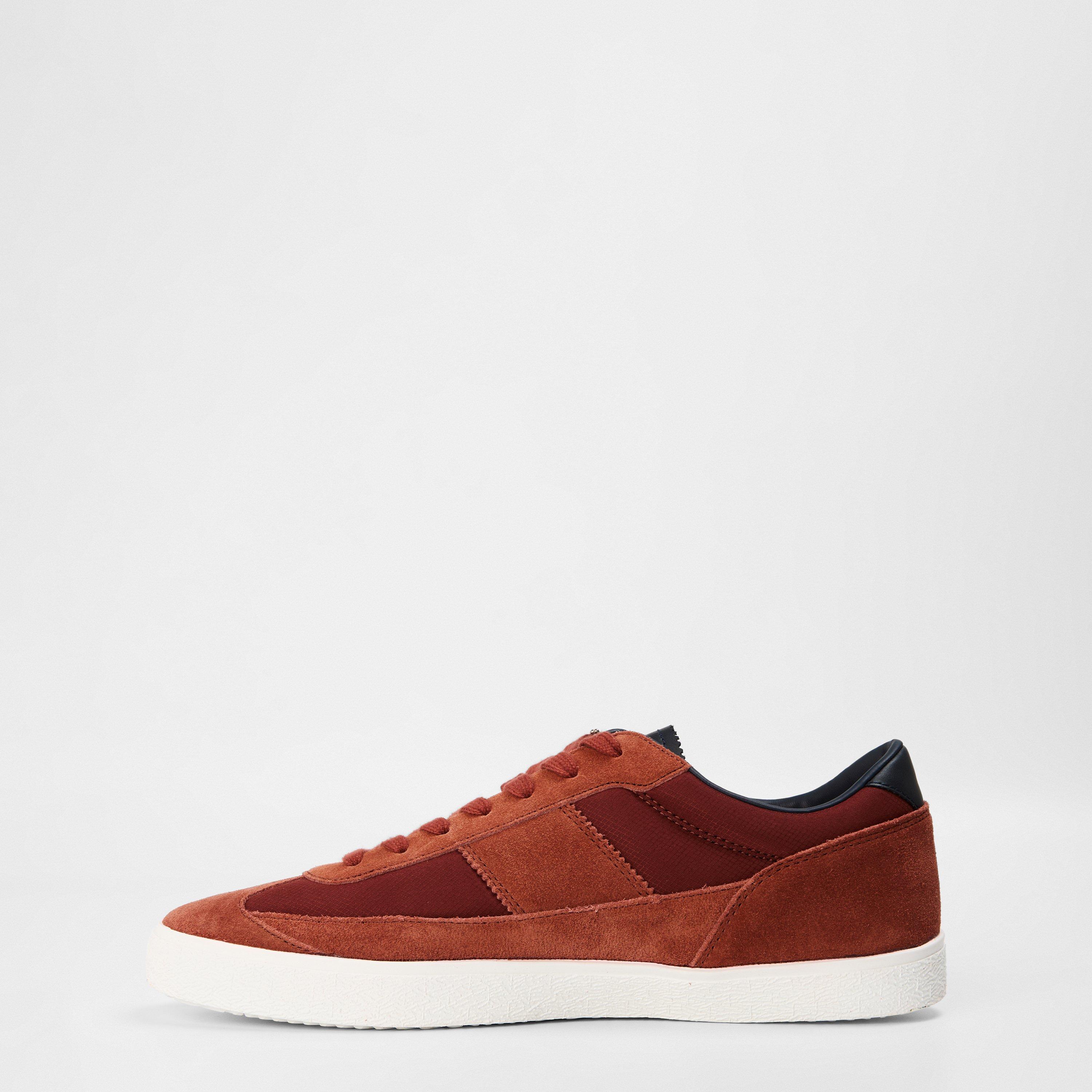 Rust - Farah - Stanton Suede Cupsole Low top Trainers Mens - 2
