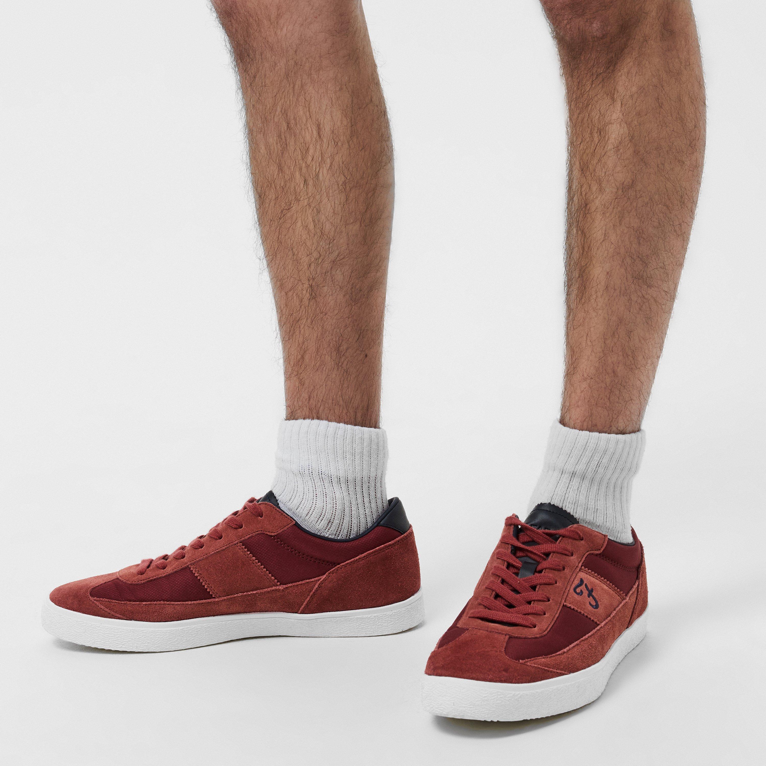 Rust - Farah - Stanton Suede Cupsole Low top Trainers Mens - 3