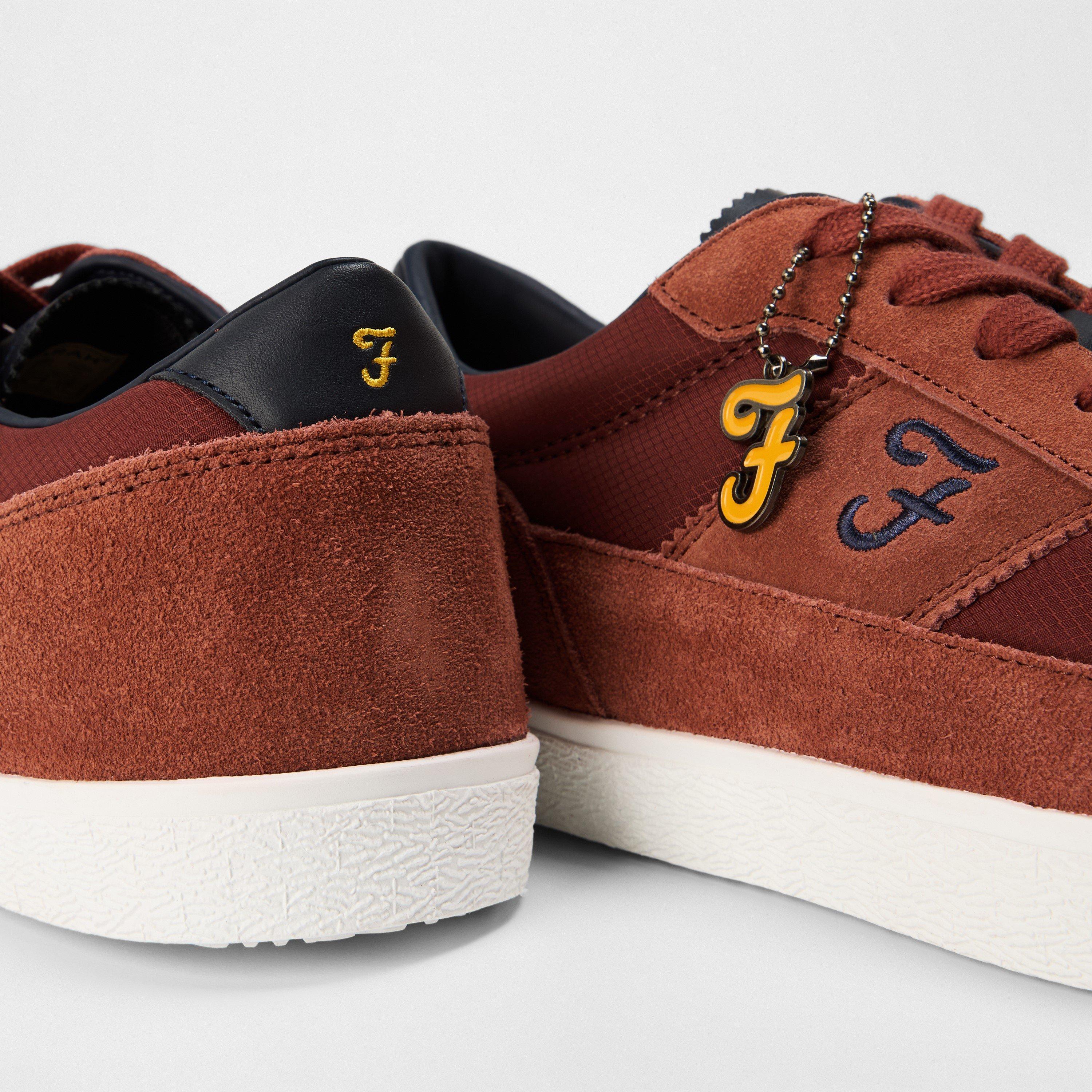 Rust - Farah - Stanton Suede Cupsole Low top Trainers Mens - 4