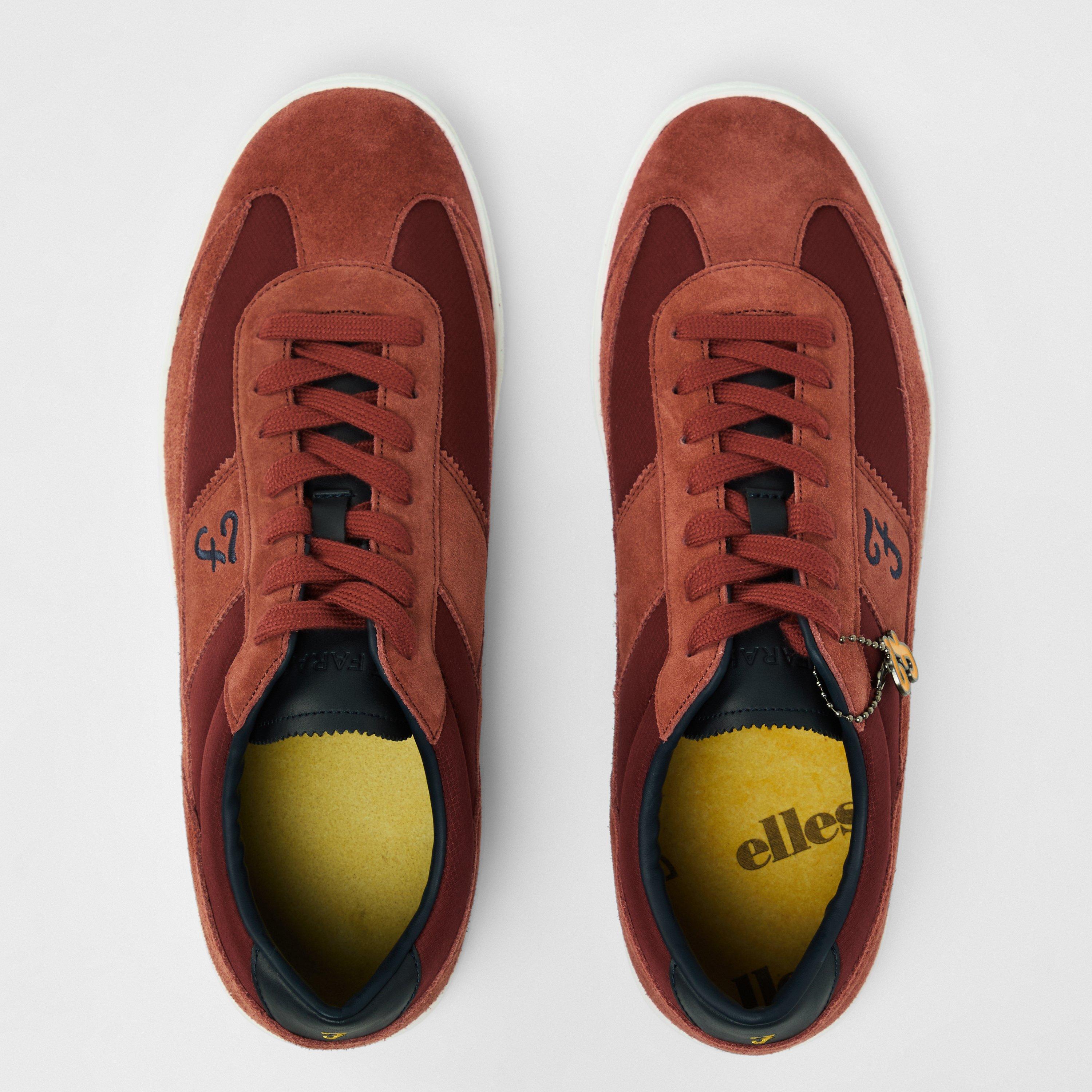 Rust - Farah - Stanton Suede Cupsole Low top Trainers Mens - 5