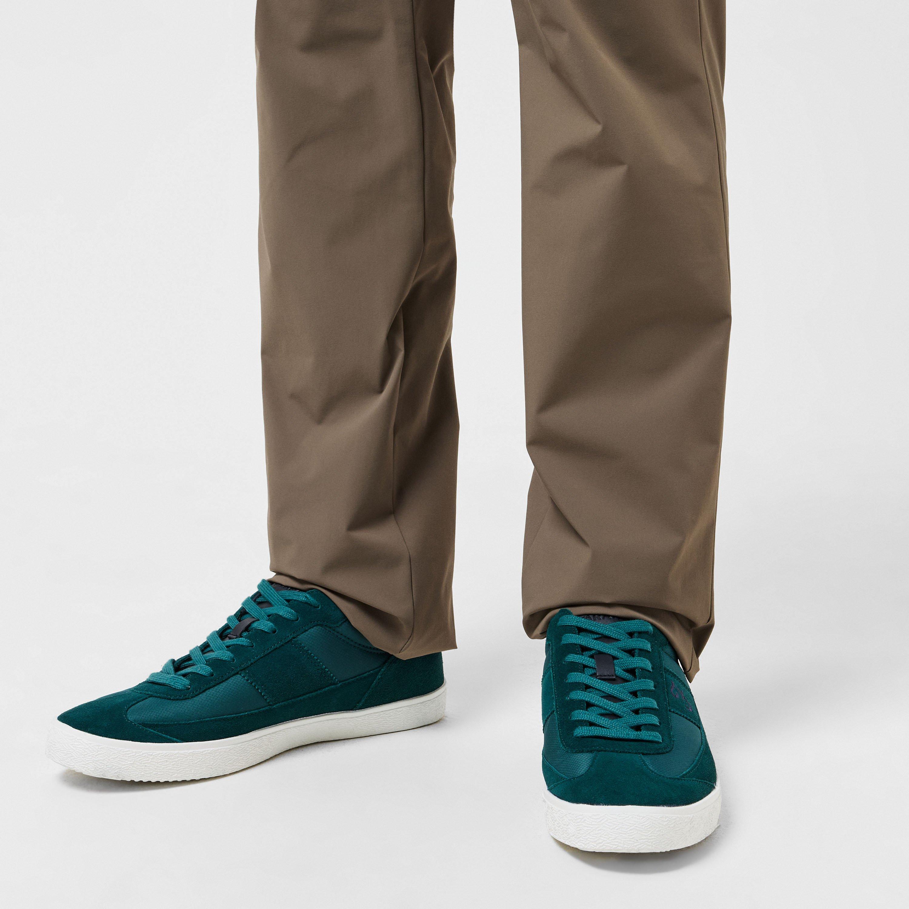 Azul-petróleo - Farah - Stanton Suede Cupsole Low top Trainers Mens - 2