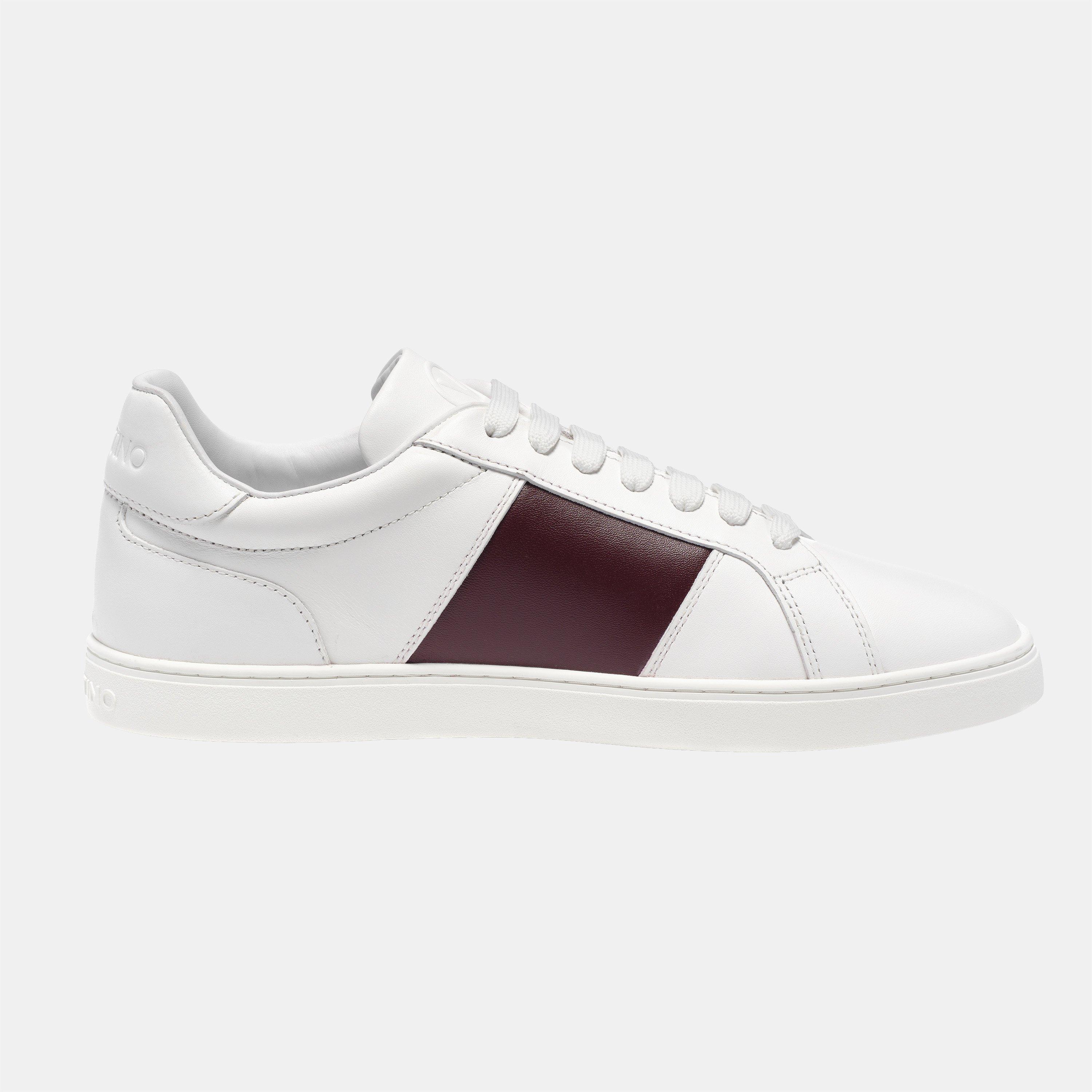 731 White/Bordx - Valentino - Men's Parkour Running Low-Top Trainers - 1