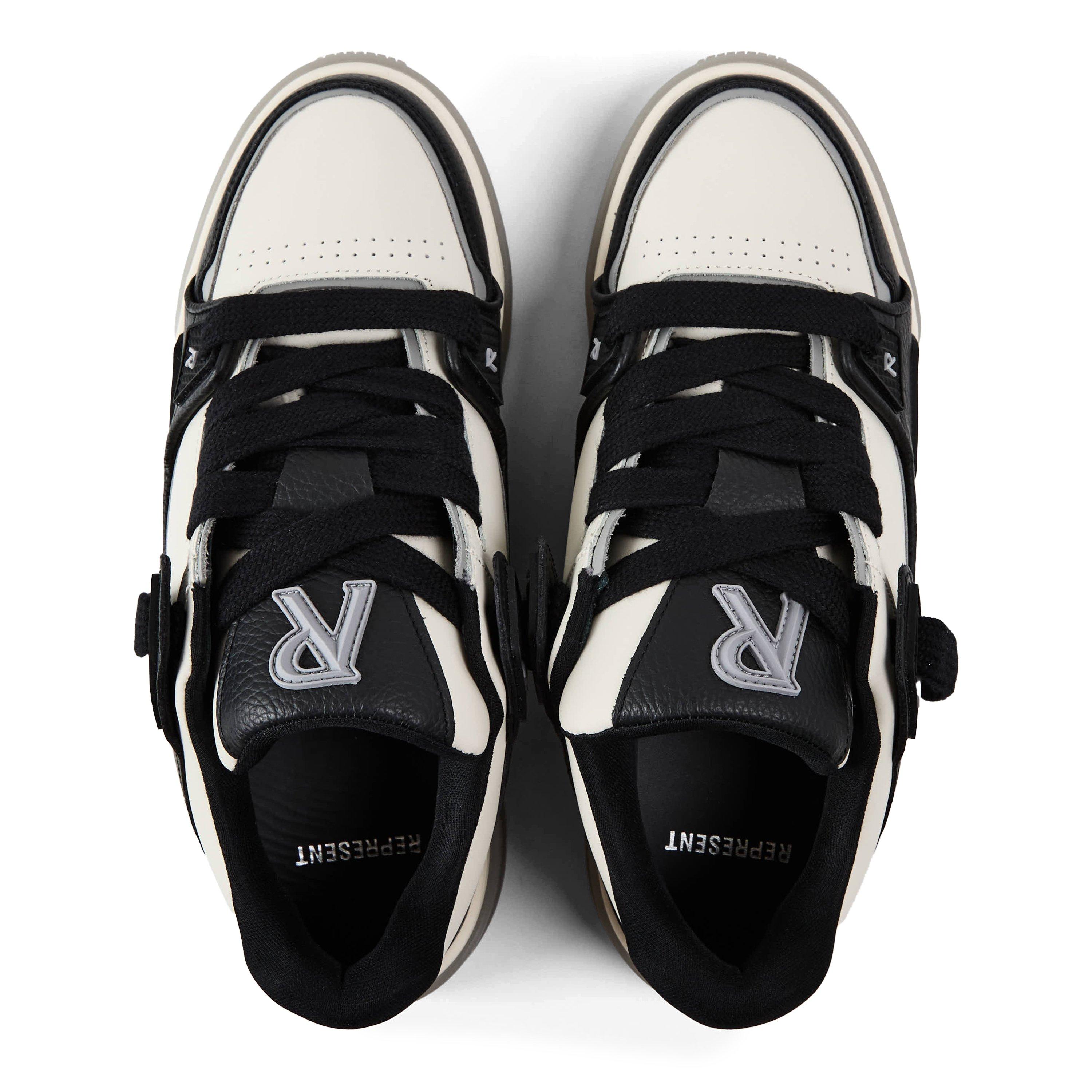 Black/Vnt White - Represent - Men's Low-Top Trainers - 4
