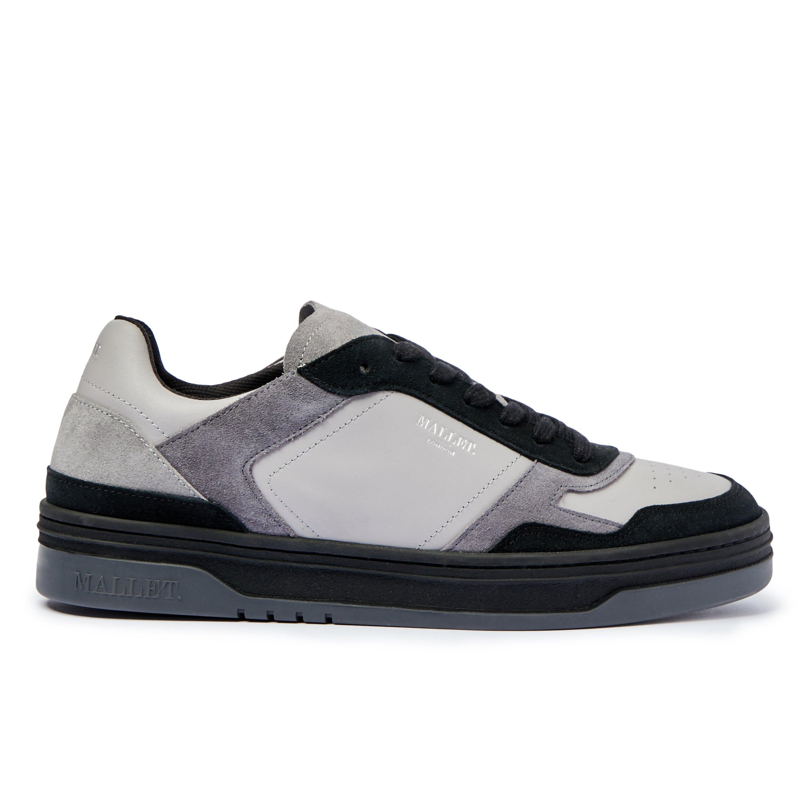 Mallet Men's Barnsley Low-Top Trainers - Black/Grey - 9 (43)