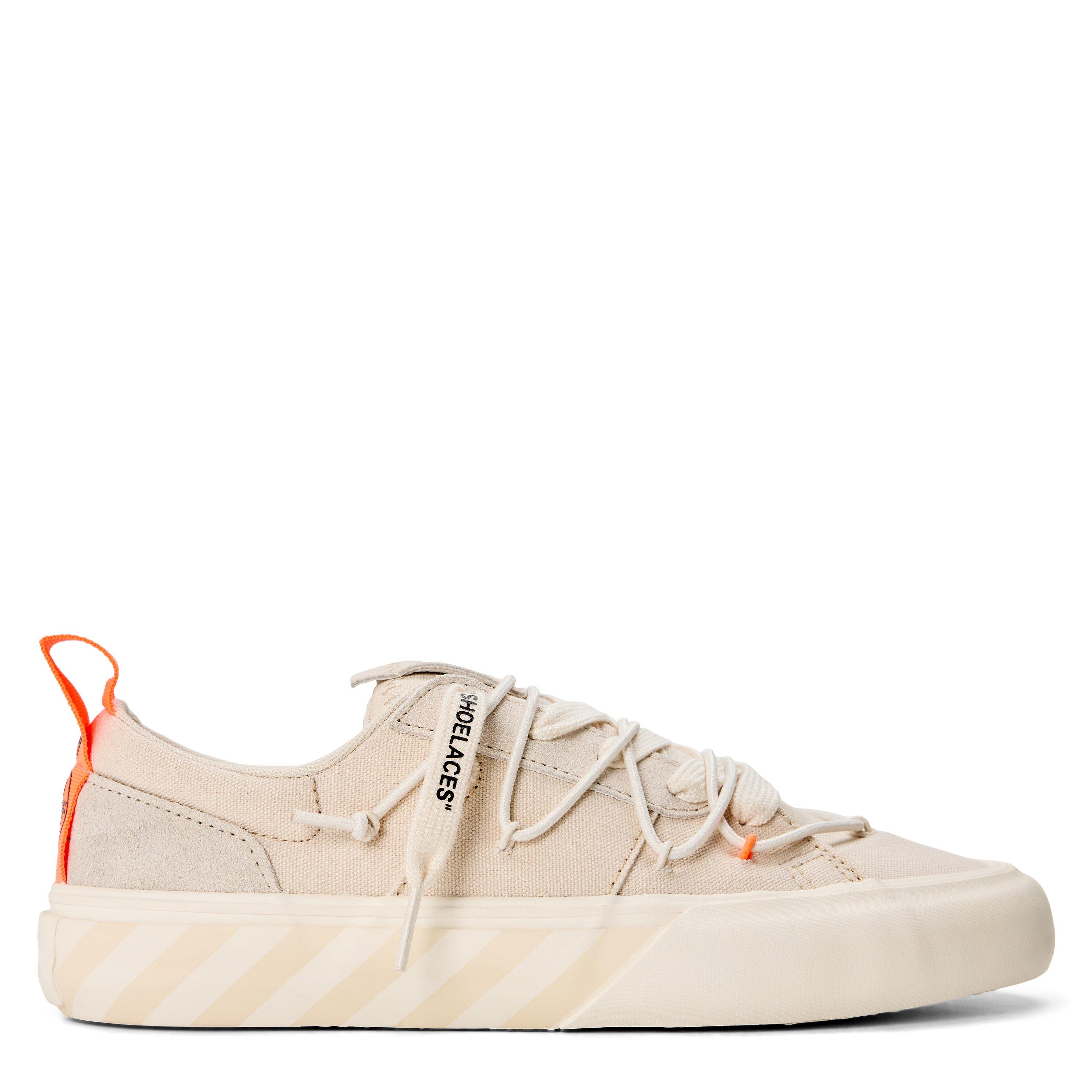 L AB Off White Men's Tape Canvas Vulcan Low-Top Trainers