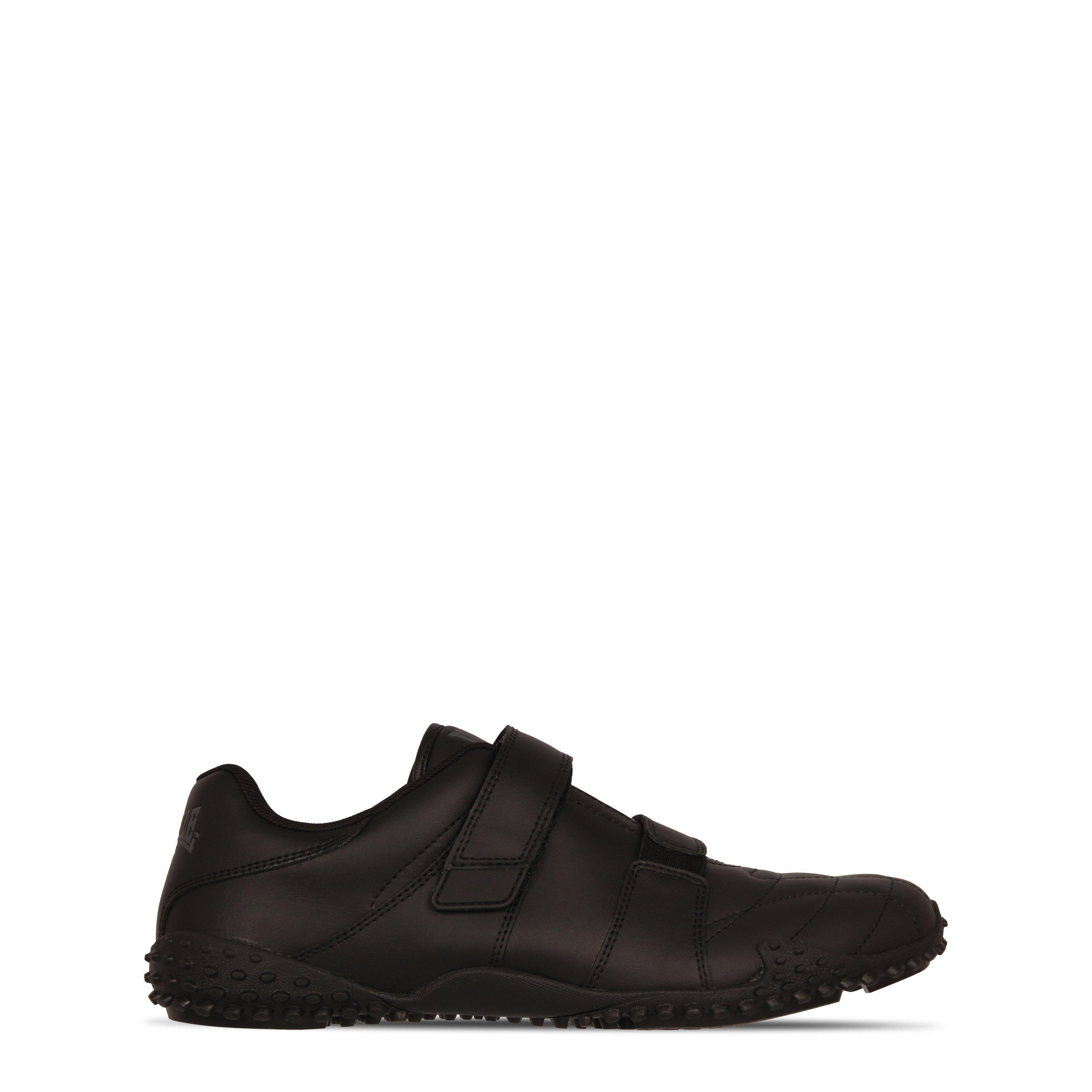 Lonsdale black store leather trainers