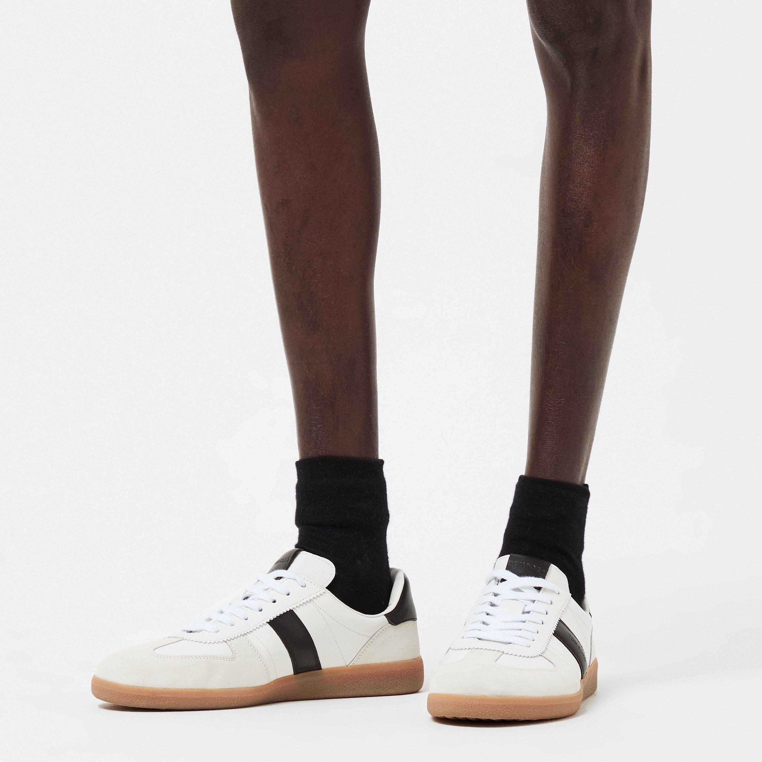 White/Black - Tom Ford - Men's Low Trainers - 3