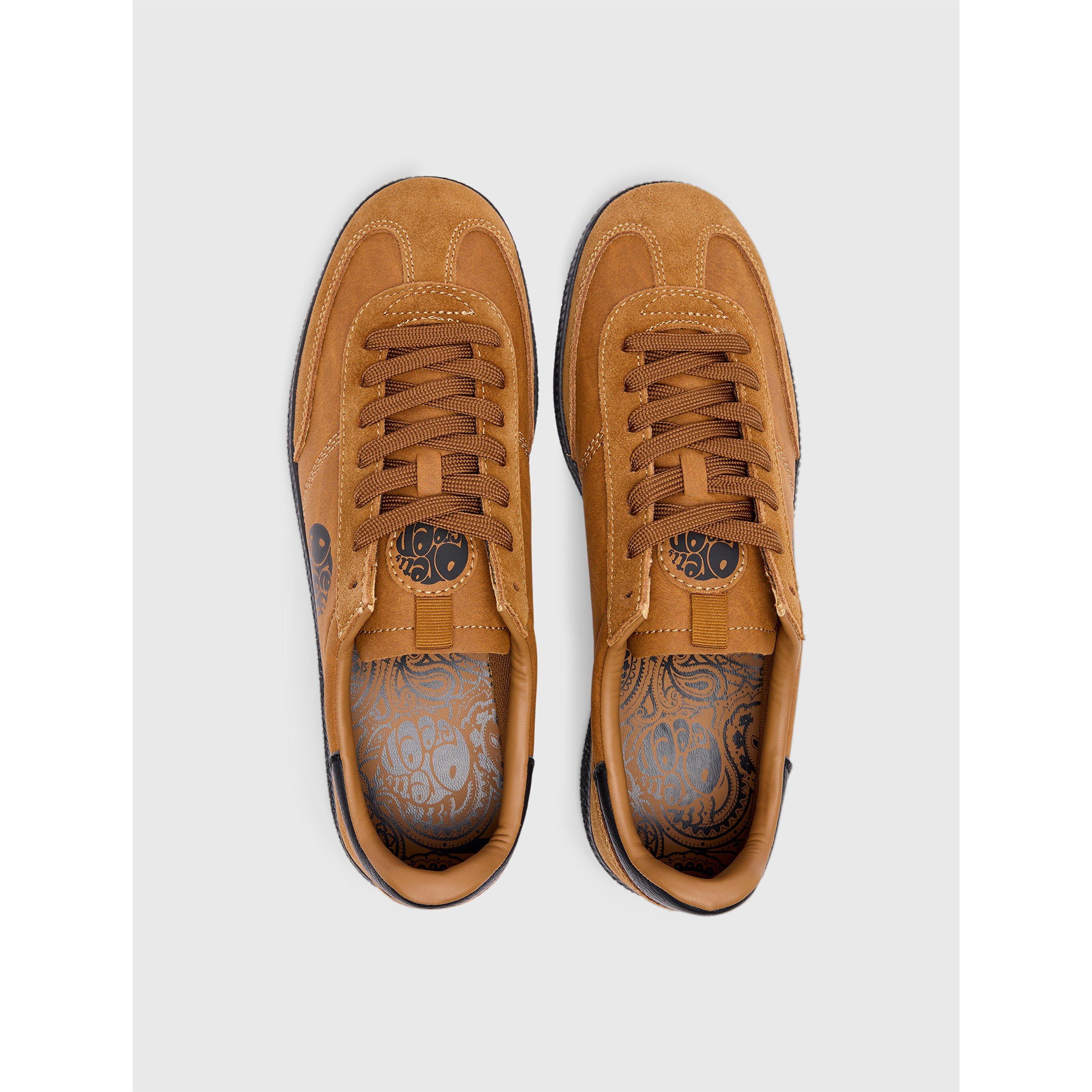 Tobacco - Pretty Green - Men's PG Ramblas Low-Top Trainers - 4