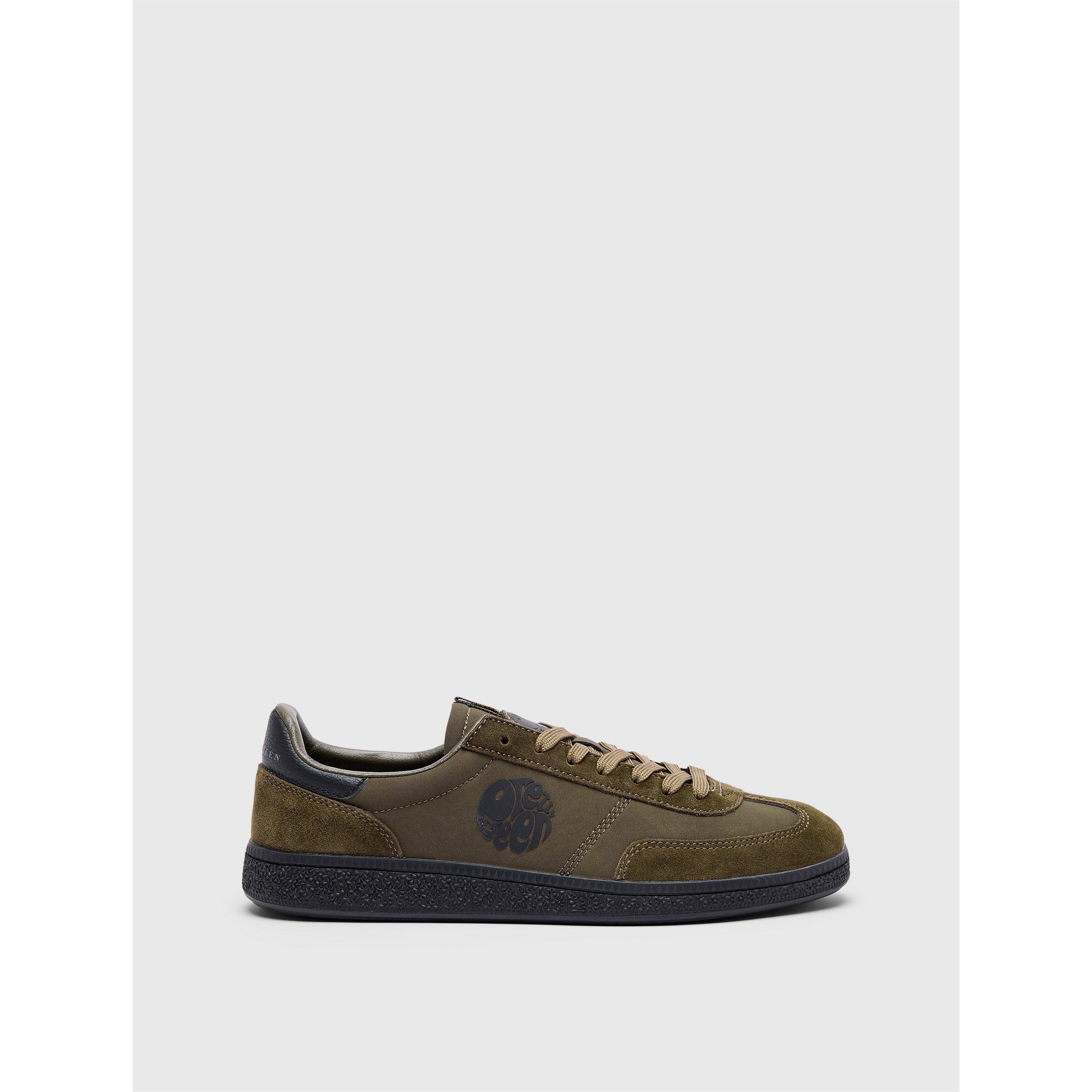 Pretty Green Men's Pg Ramblas Low-Top Trainers - Khaki - 11 (46)