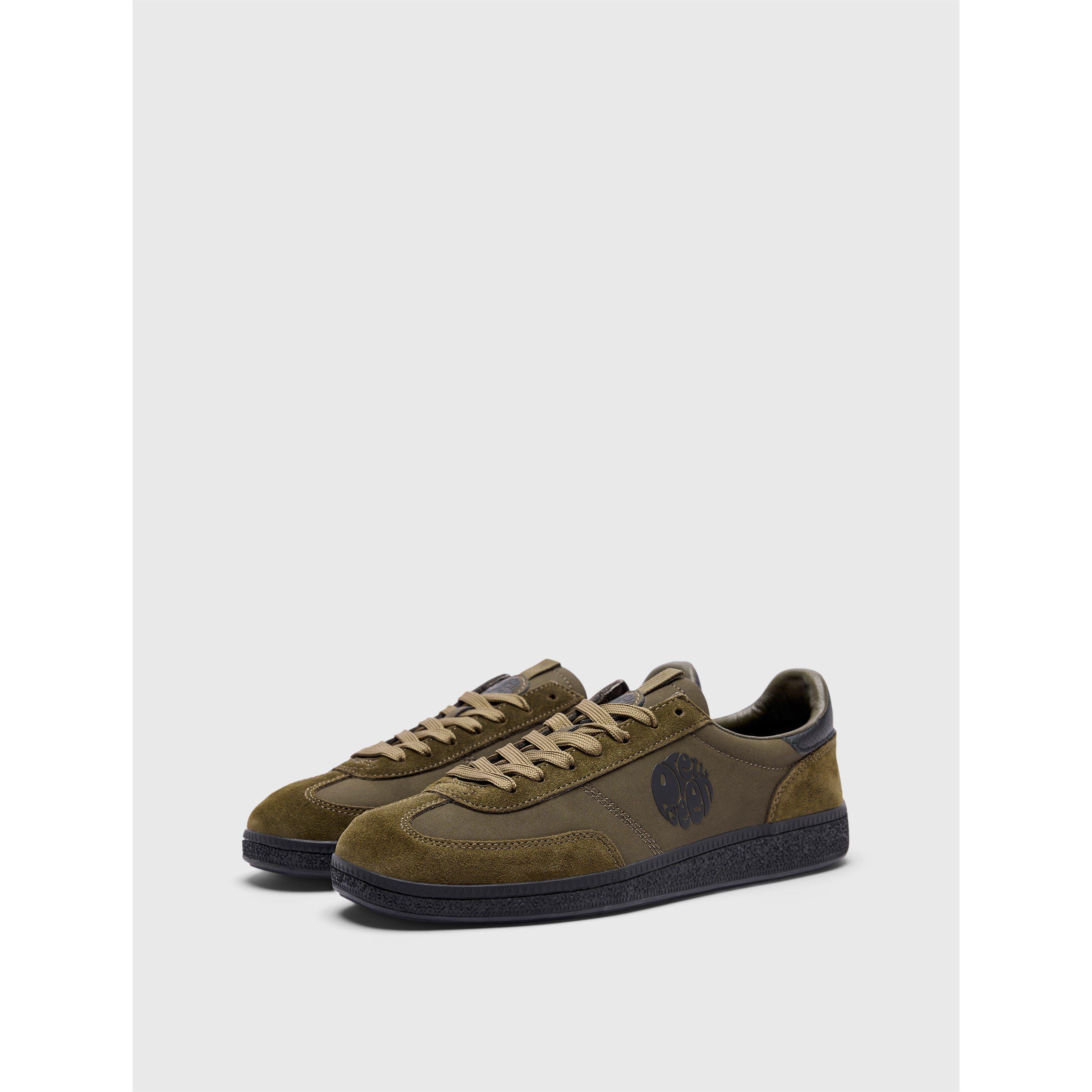 Khaki - Pretty Green - Men's PG Ramblas Low-Top Trainers - 2