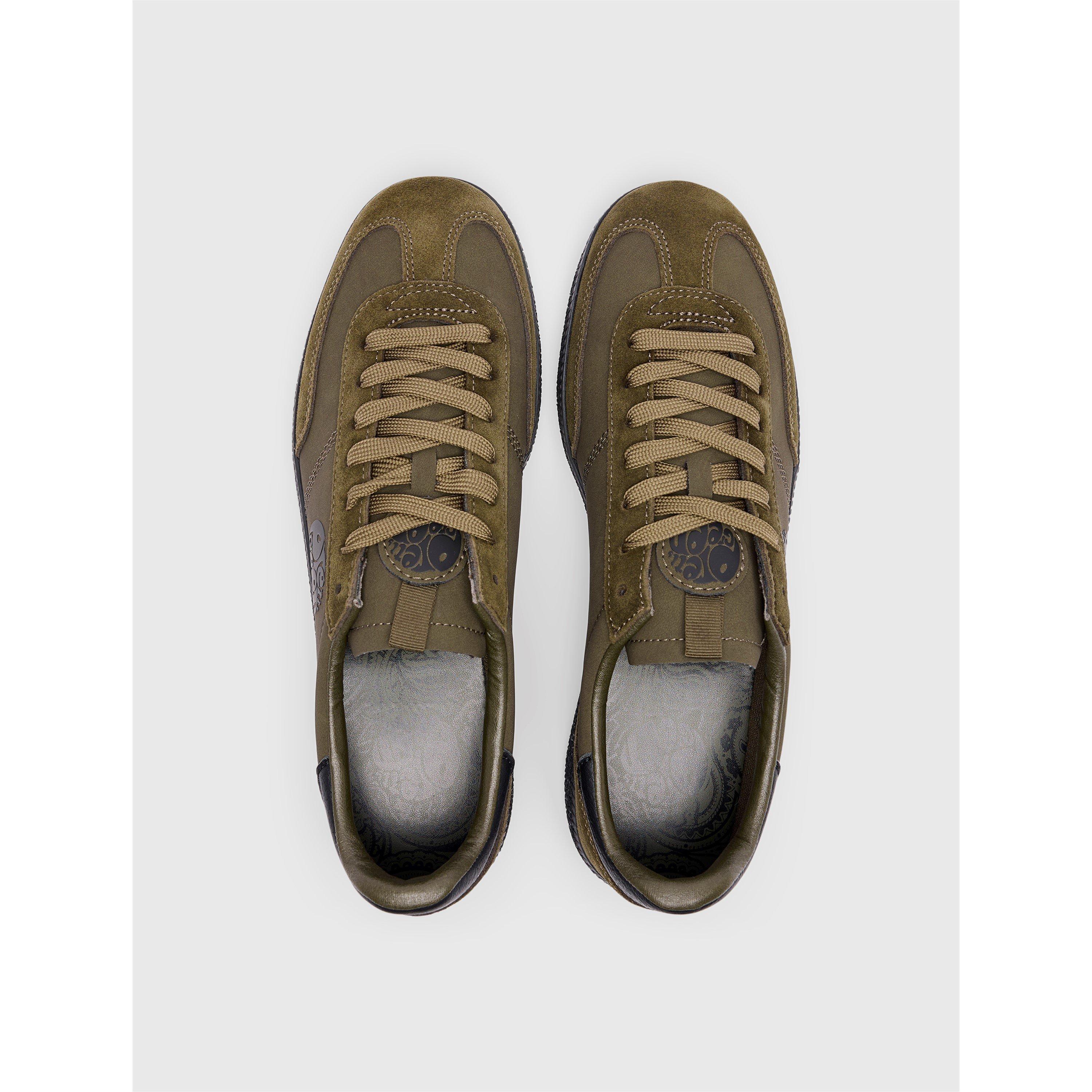 Khaki - Pretty Green - Men's PG Ramblas Low-Top Trainers - 4