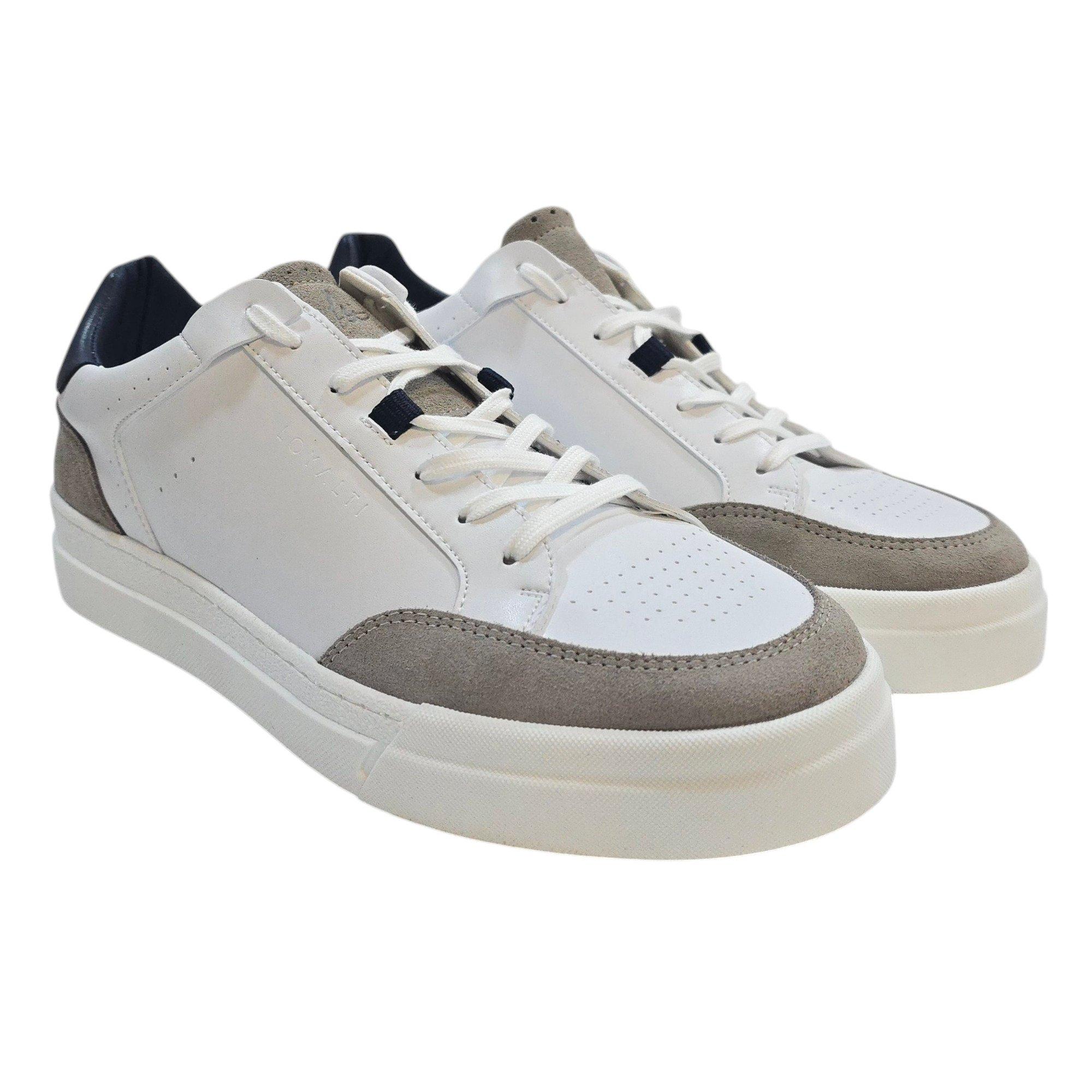 Bianco/Grigio/Navy - Loyalti - Braid Low-Top Trainers - 3